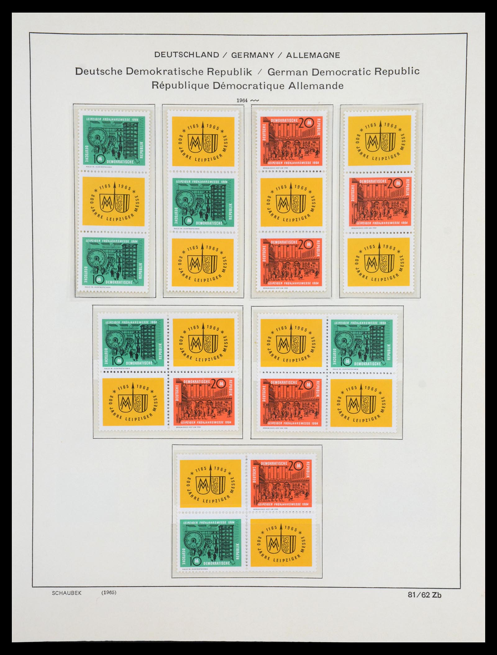 36641 110 - Postzegelverzameling 36641 GDR and Soviet Zone 1945-1964.