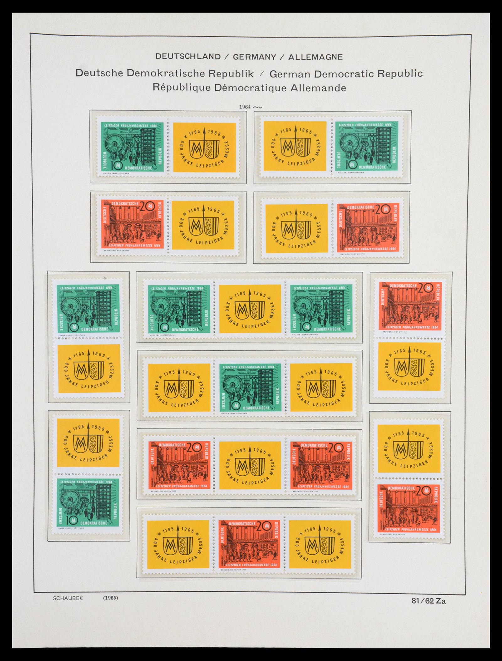 36641 111 - Stamp collection 36641 DDR en Sovjet Zone 1945-1964.