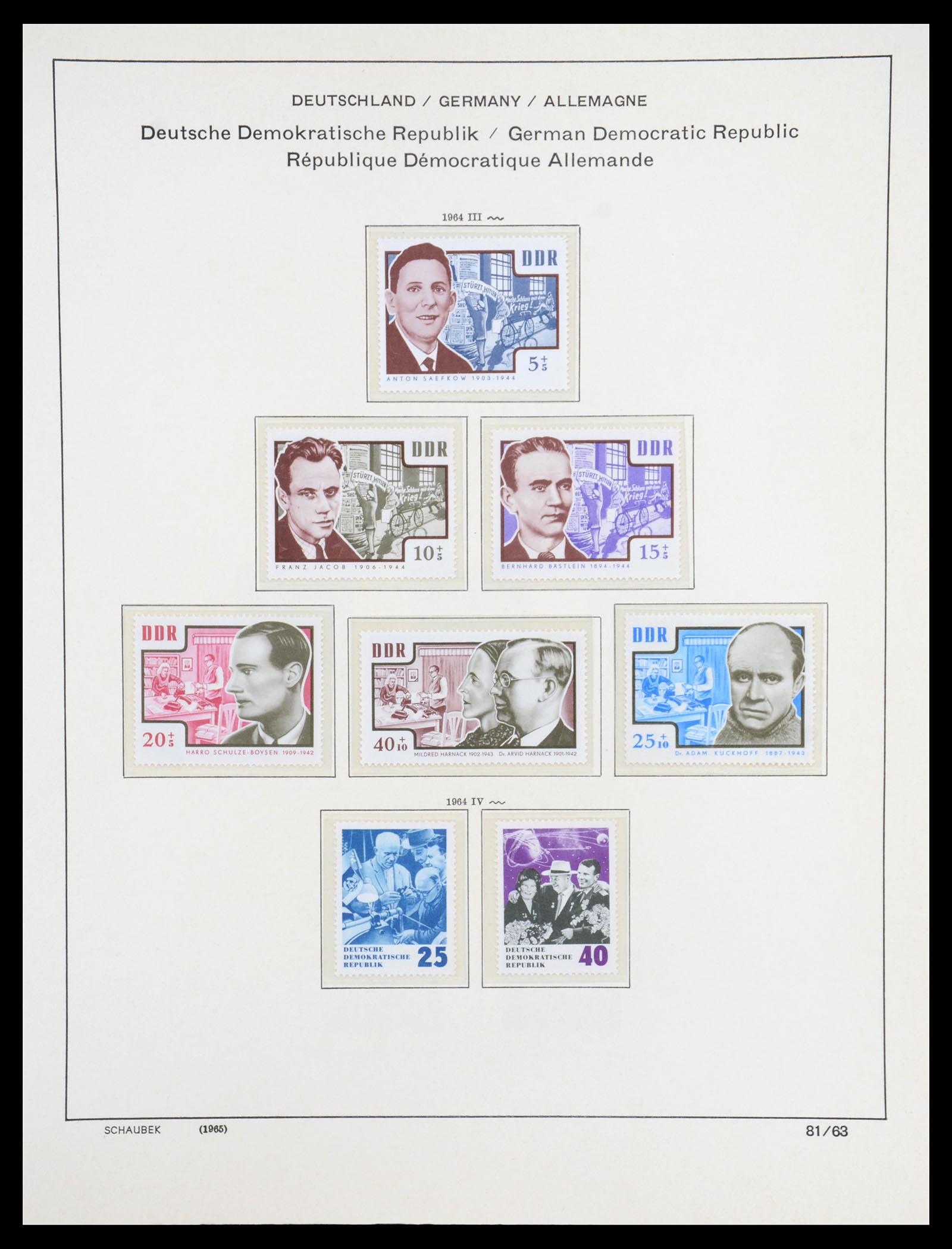 36641 112 - Stamp collection 36641 DDR en Sovjet Zone 1945-1964.