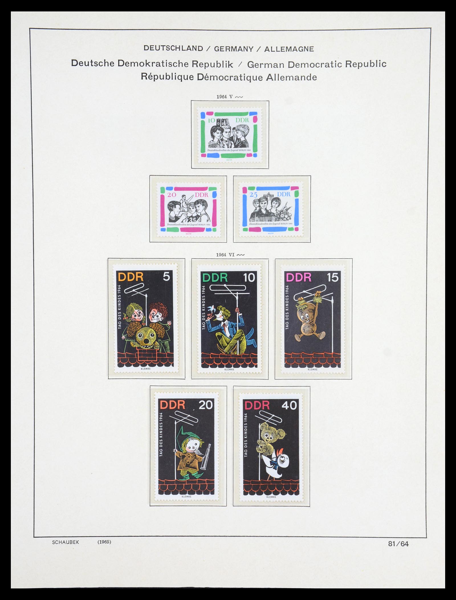 36641 113 - Stamp collection 36641 DDR en Sovjet Zone 1945-1964.