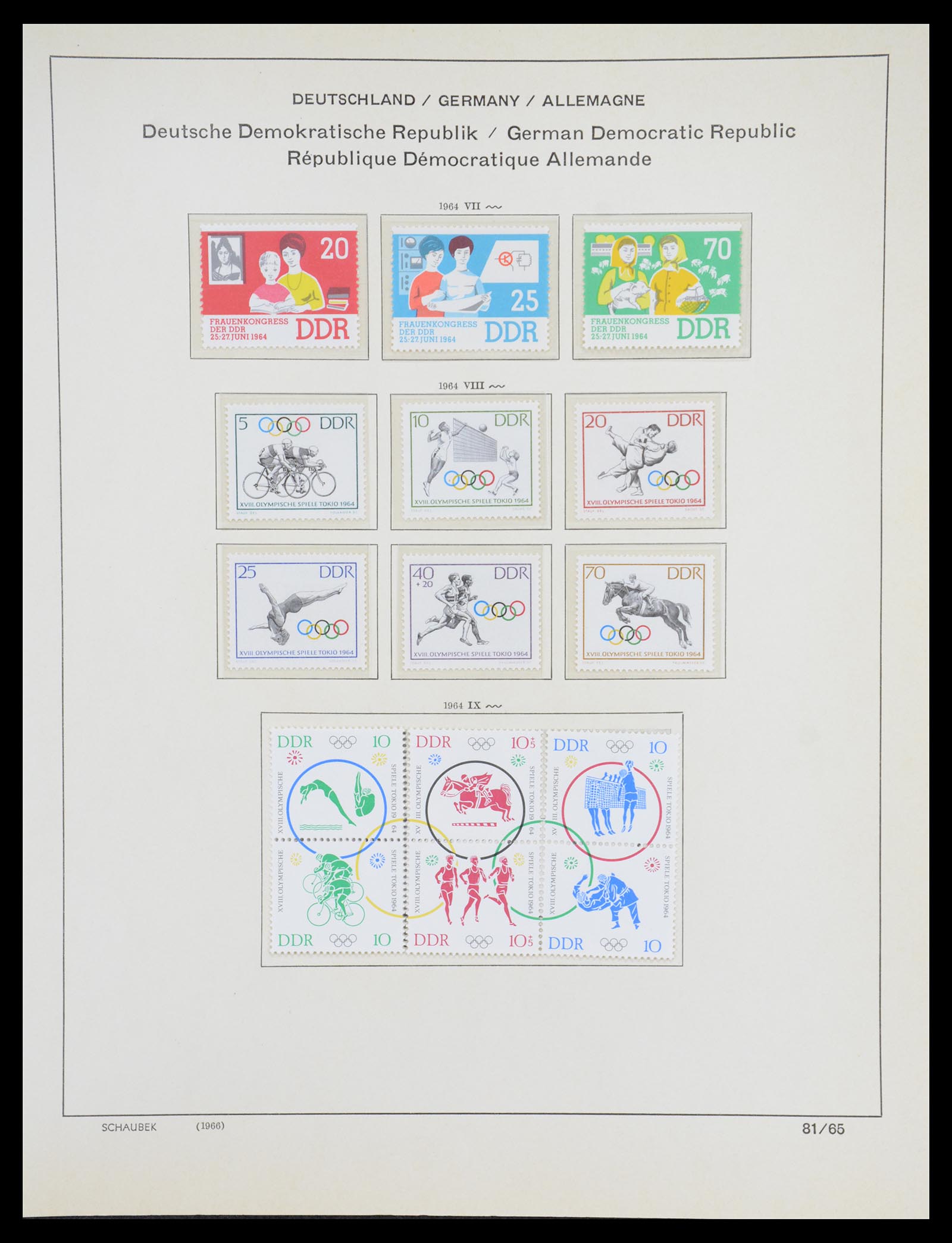36641 114 - Stamp collection 36641 DDR en Sovjet Zone 1945-1964.