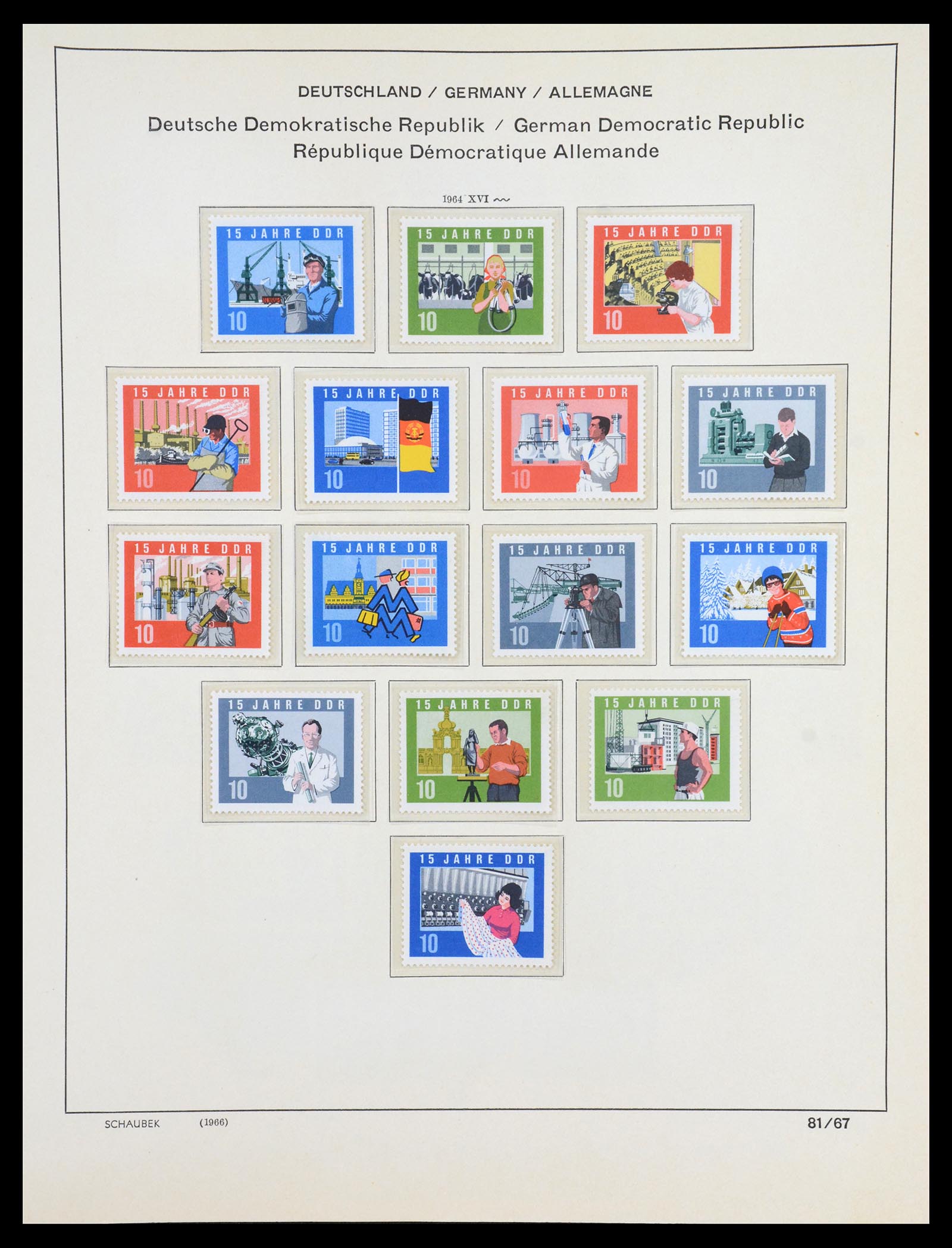 36641 118 - Stamp collection 36641 DDR en Sovjet Zone 1945-1964.