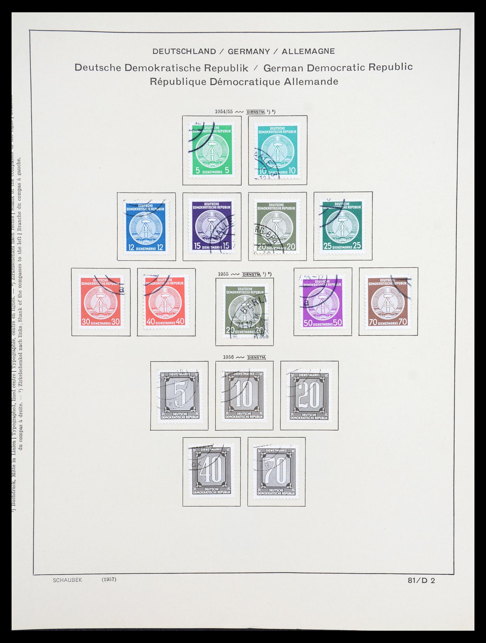 36641 124 - Stamp collection 36641 DDR en Sovjet Zone 1945-1964.