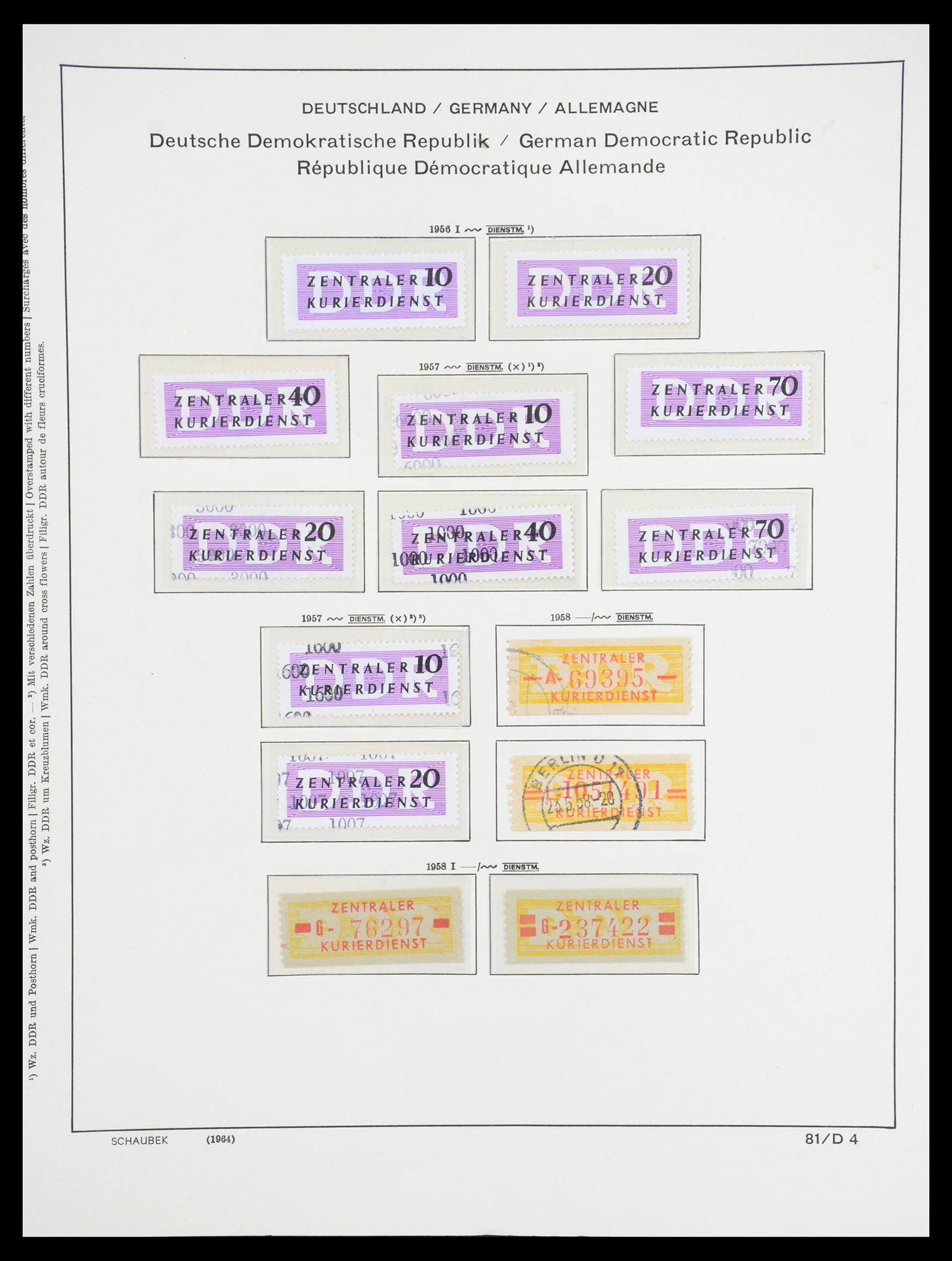 36641 126 - Stamp collection 36641 DDR en Sovjet Zone 1945-1964.