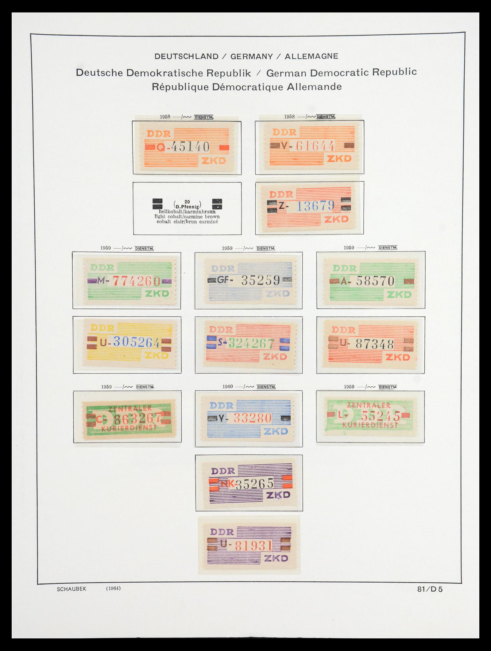 36641 127 - Stamp collection 36641 DDR en Sovjet Zone 1945-1964.