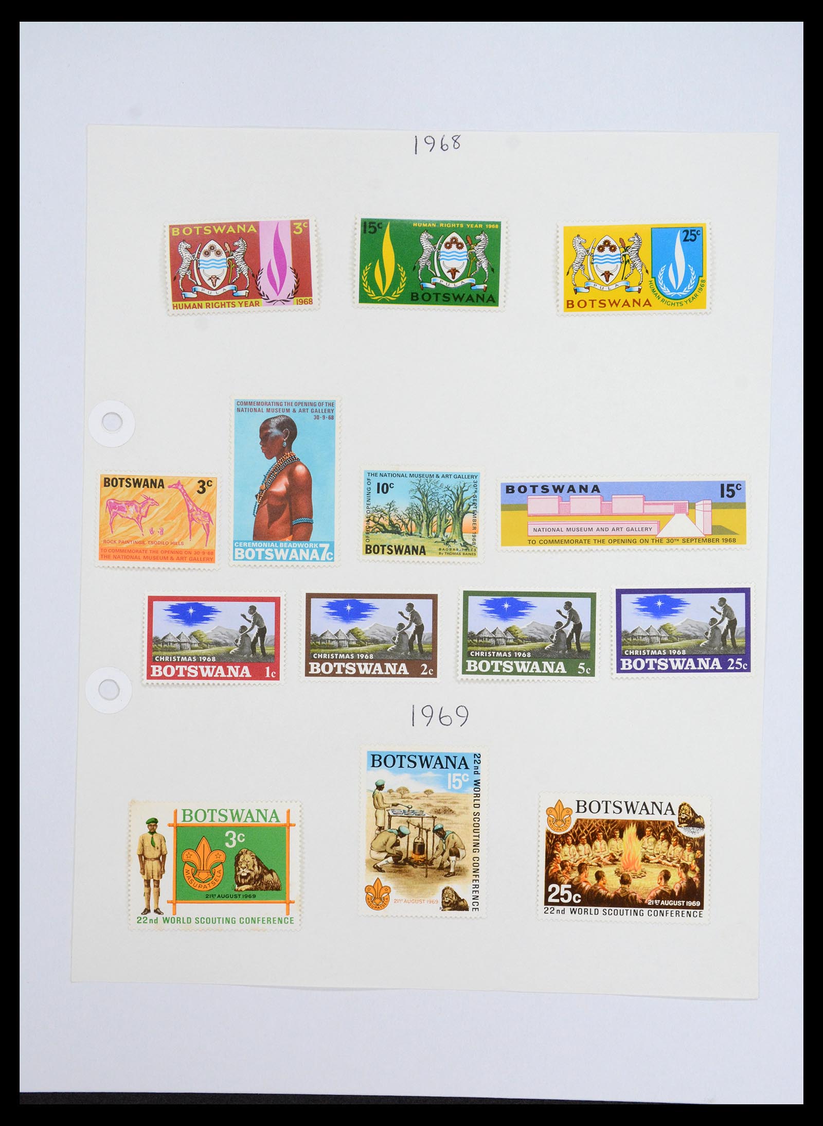 36643 003 - Postzegelverzameling 36643 Botswana 1966-2002.
