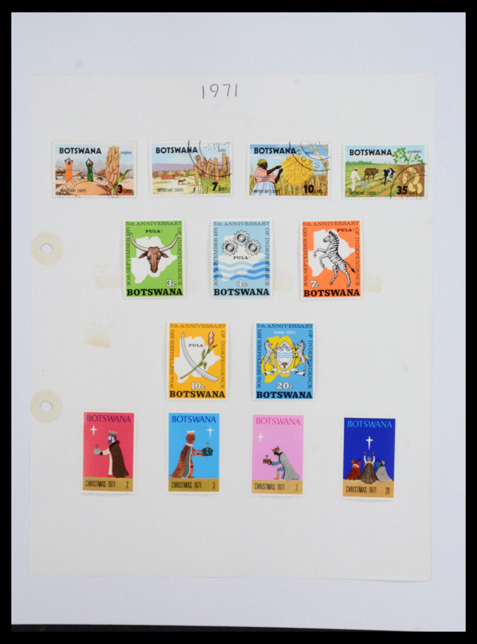 36643 005 - Postzegelverzameling 36643 Botswana 1966-2002.