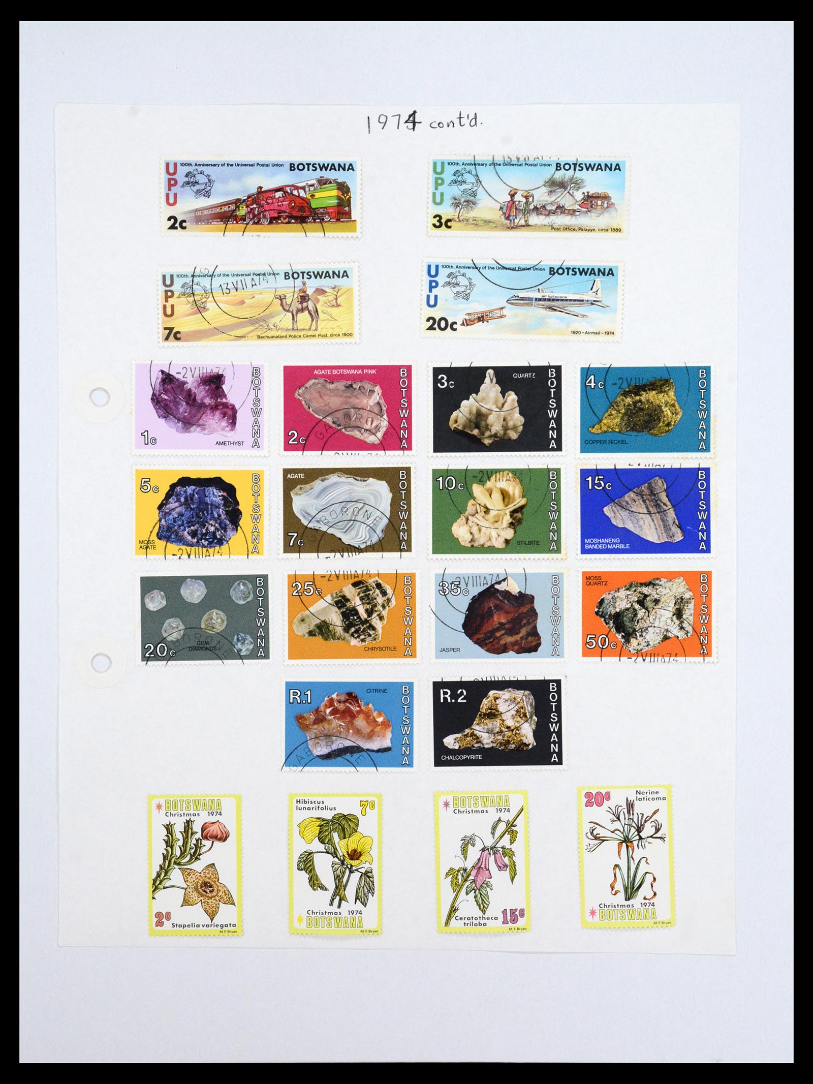 36643 008 - Postzegelverzameling 36643 Botswana 1966-2002.