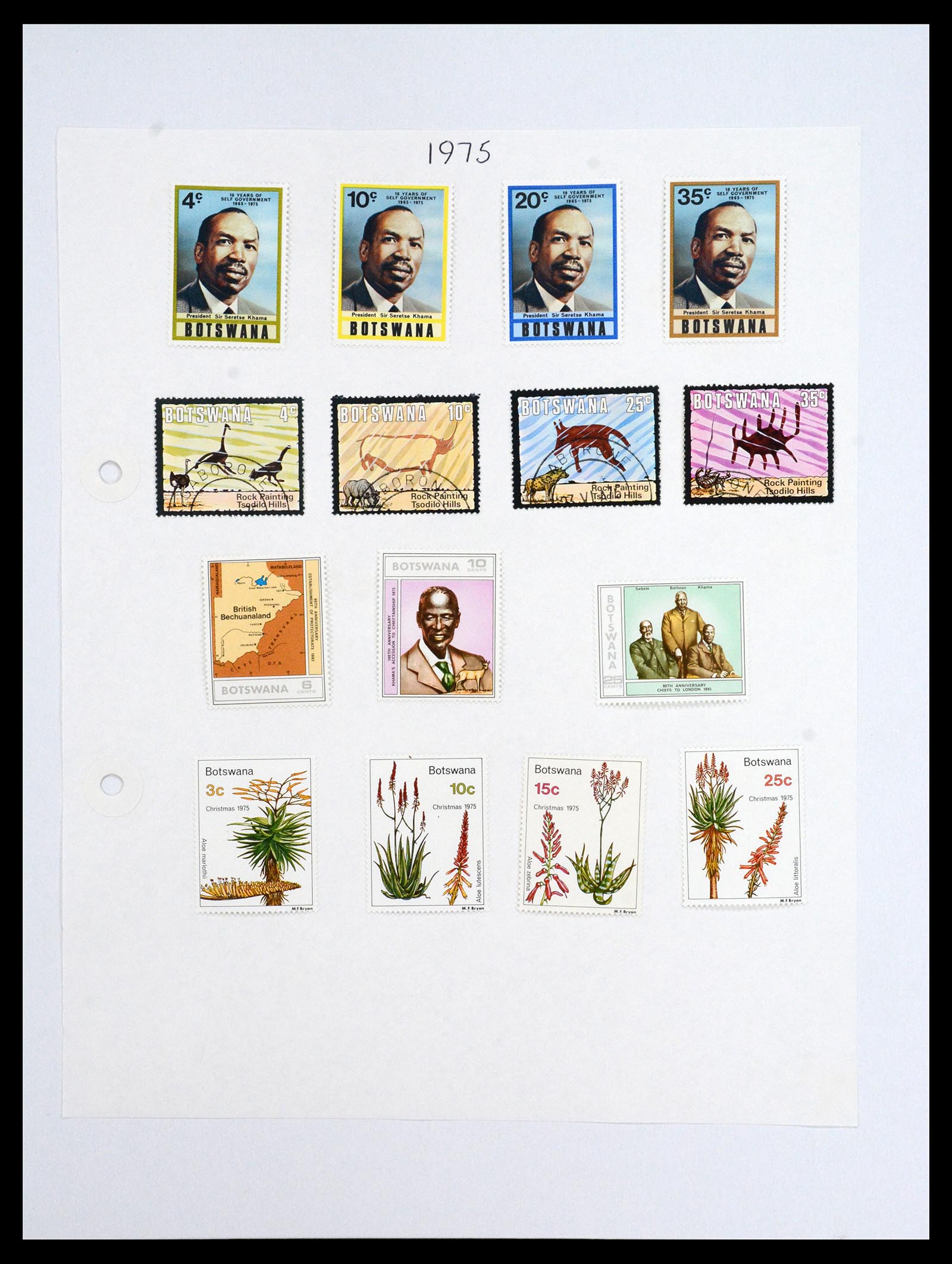 36643 009 - Postzegelverzameling 36643 Botswana 1966-2002.