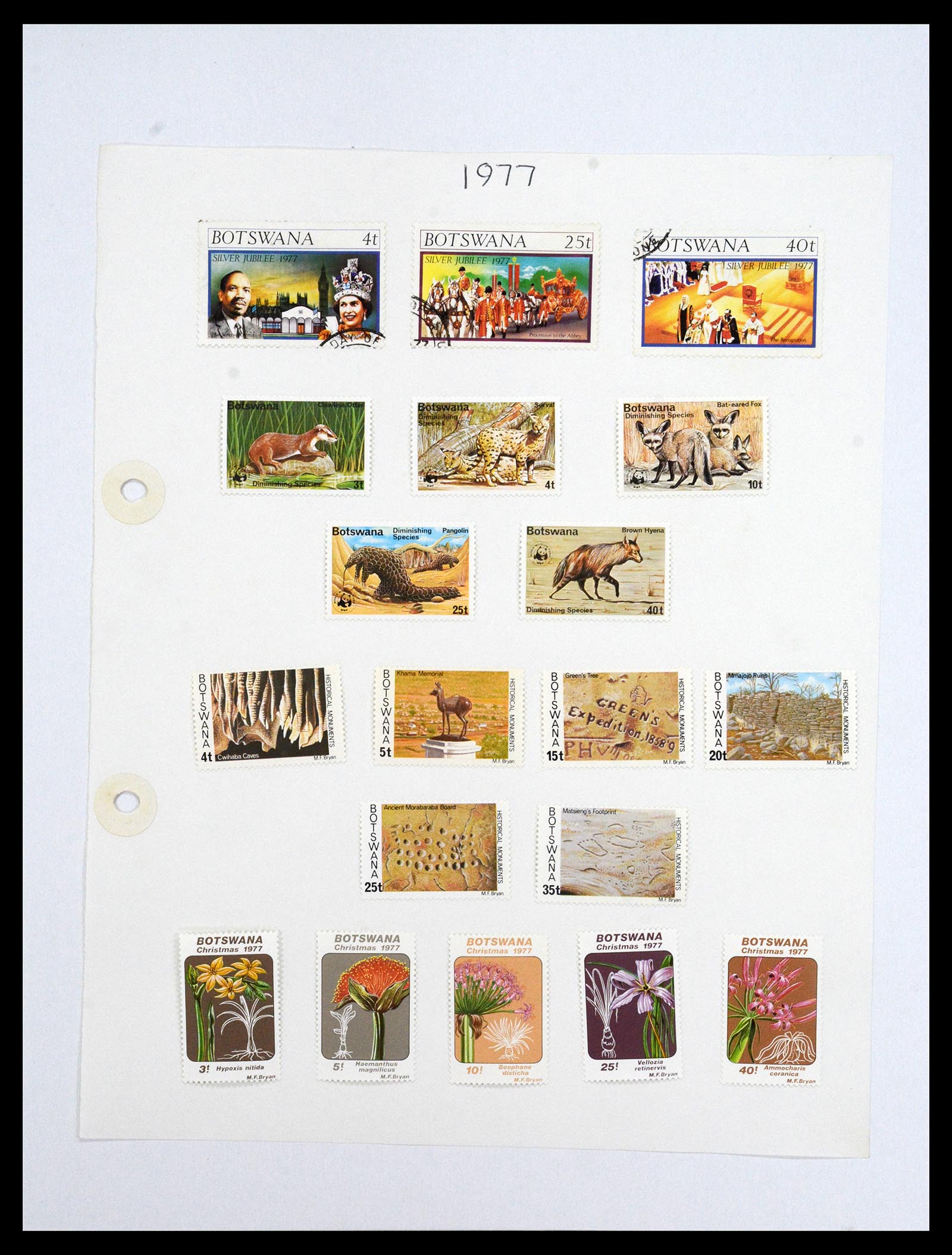 36643 012 - Postzegelverzameling 36643 Botswana 1966-2002.