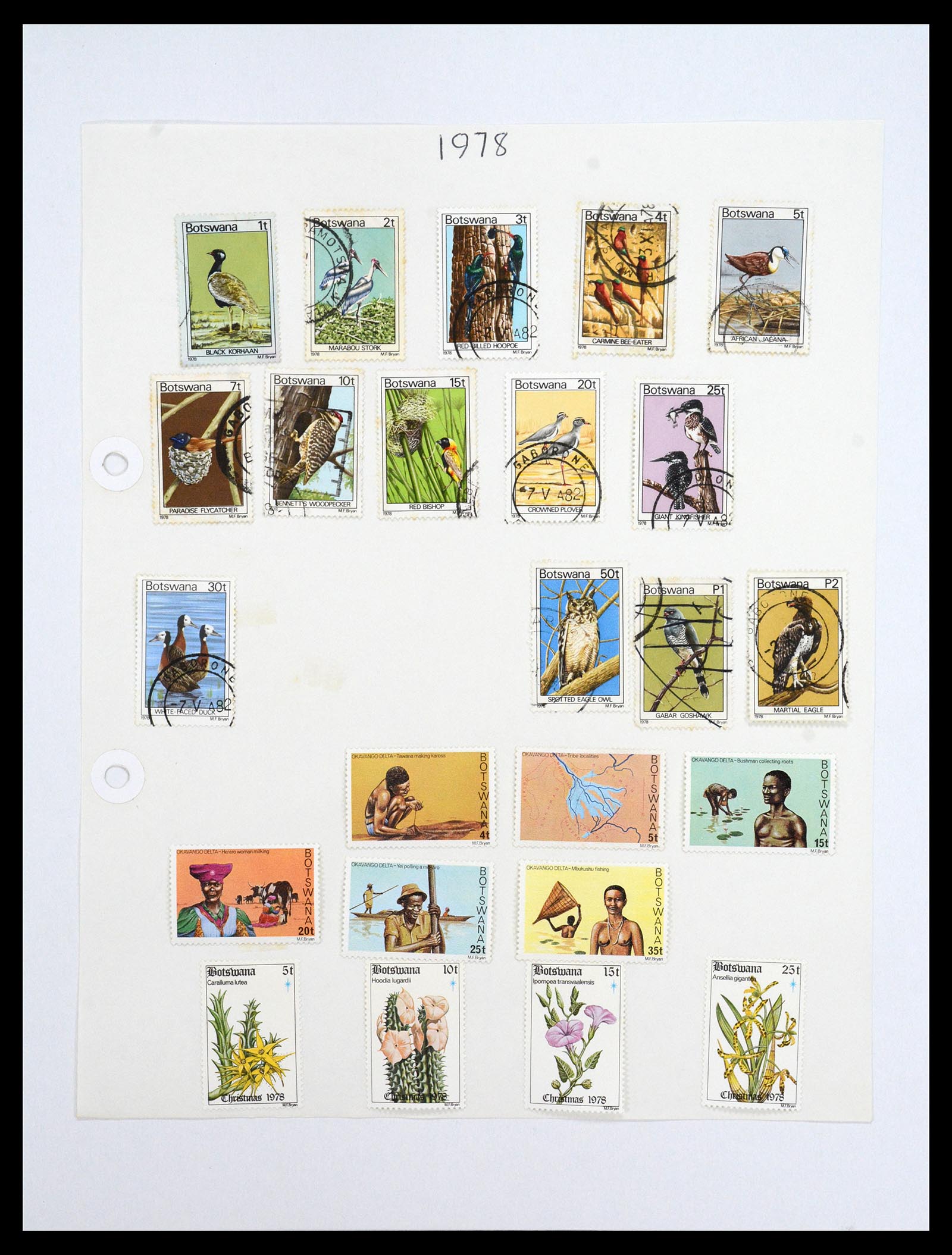 36643 013 - Postzegelverzameling 36643 Botswana 1966-2002.