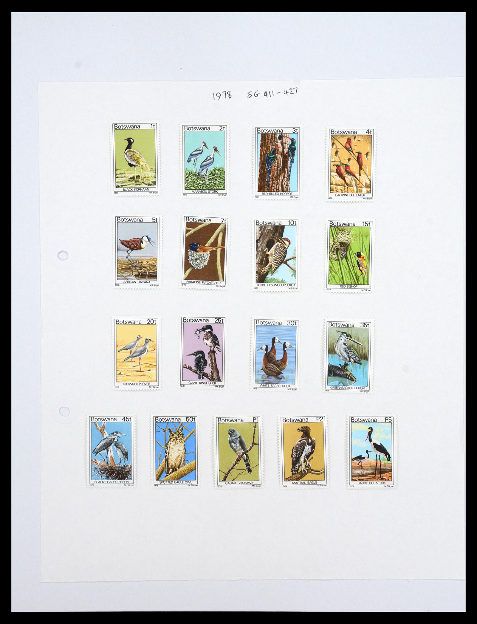 36643 014 - Postzegelverzameling 36643 Botswana 1966-2002.