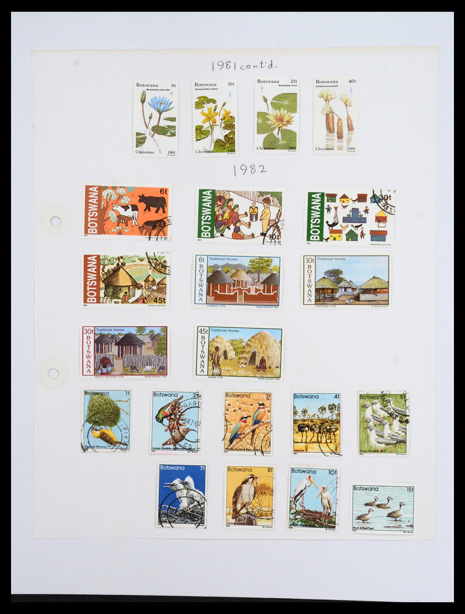36643 018 - Postzegelverzameling 36643 Botswana 1966-2002.