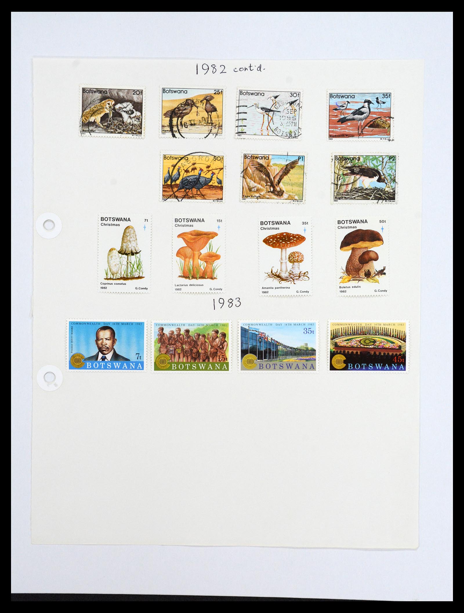 36643 019 - Postzegelverzameling 36643 Botswana 1966-2002.