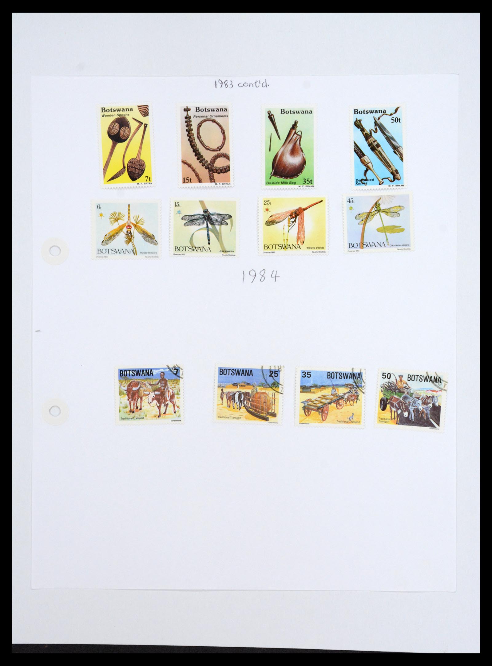 36643 021 - Postzegelverzameling 36643 Botswana 1966-2002.