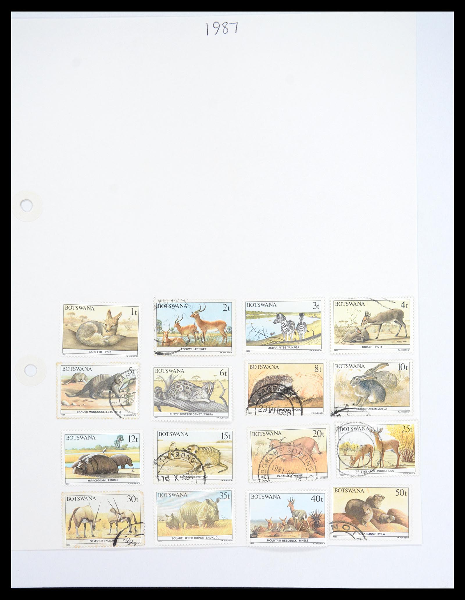 36643 024 - Postzegelverzameling 36643 Botswana 1966-2002.