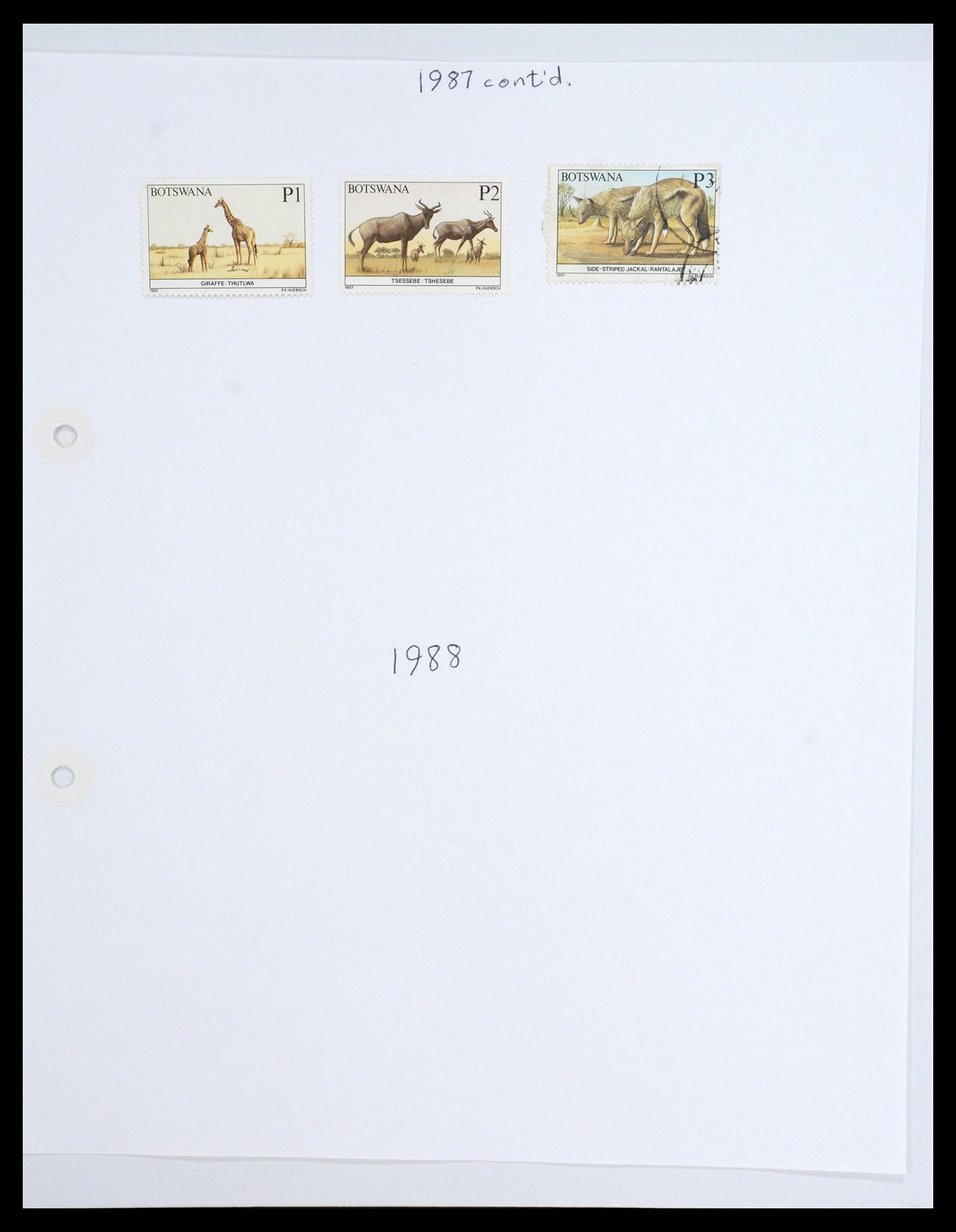 36643 025 - Postzegelverzameling 36643 Botswana 1966-2002.