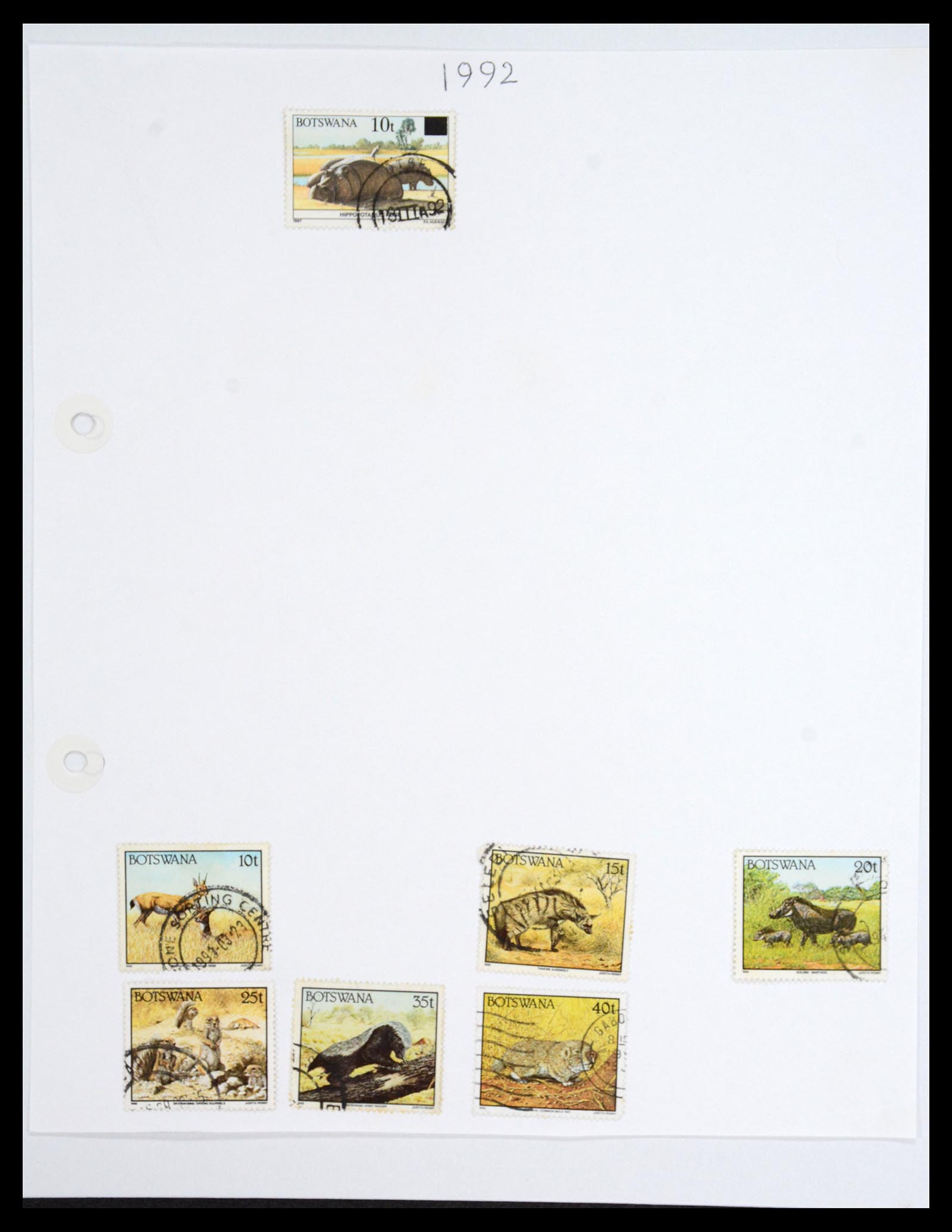 36643 030 - Postzegelverzameling 36643 Botswana 1966-2002.