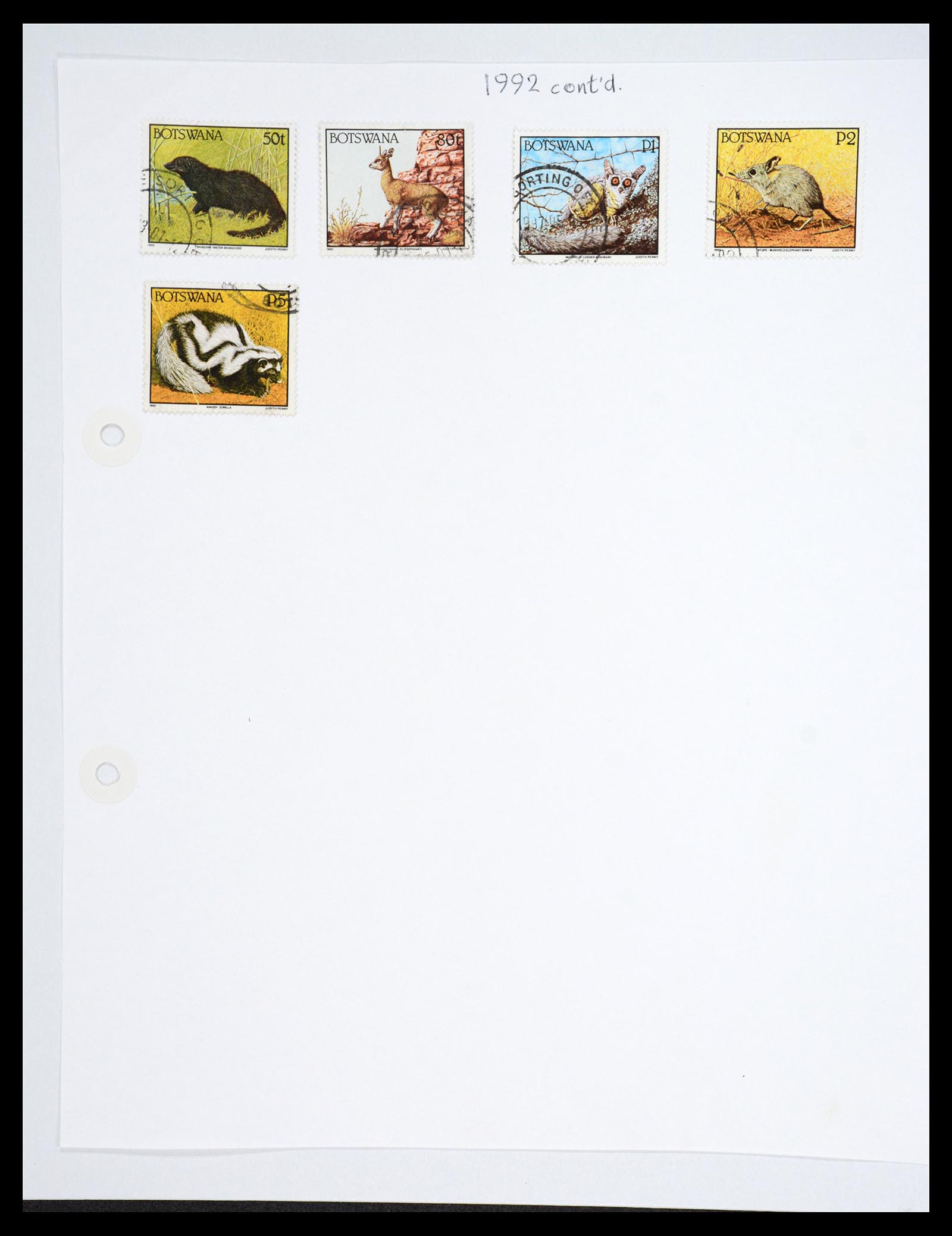 36643 031 - Postzegelverzameling 36643 Botswana 1966-2002.
