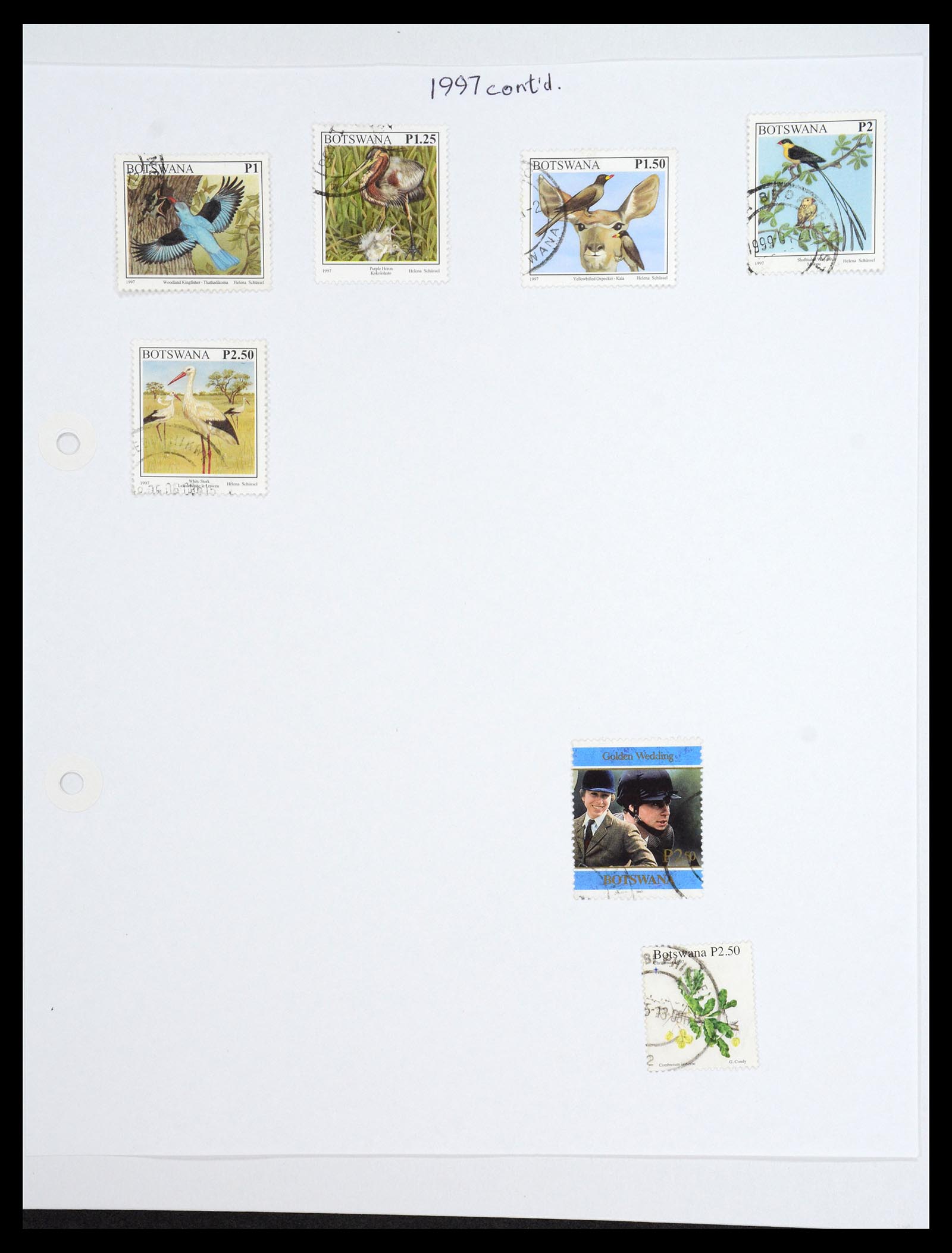 36643 036 - Postzegelverzameling 36643 Botswana 1966-2002.