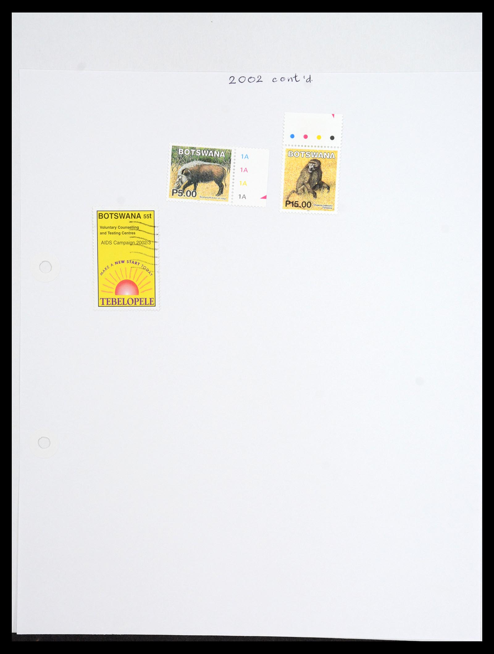 36643 041 - Postzegelverzameling 36643 Botswana 1966-2002.