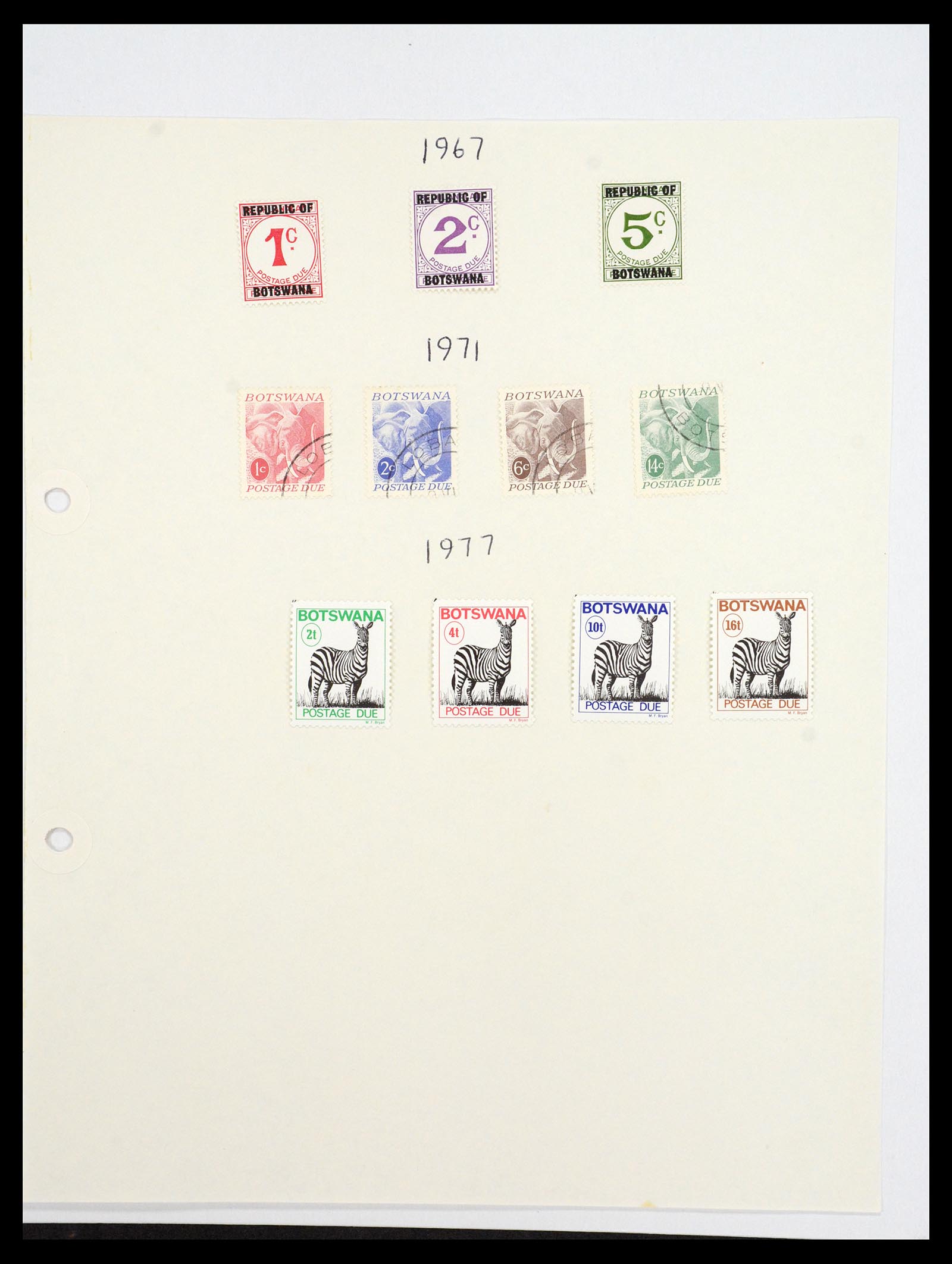 36643 044 - Postzegelverzameling 36643 Botswana 1966-2002.