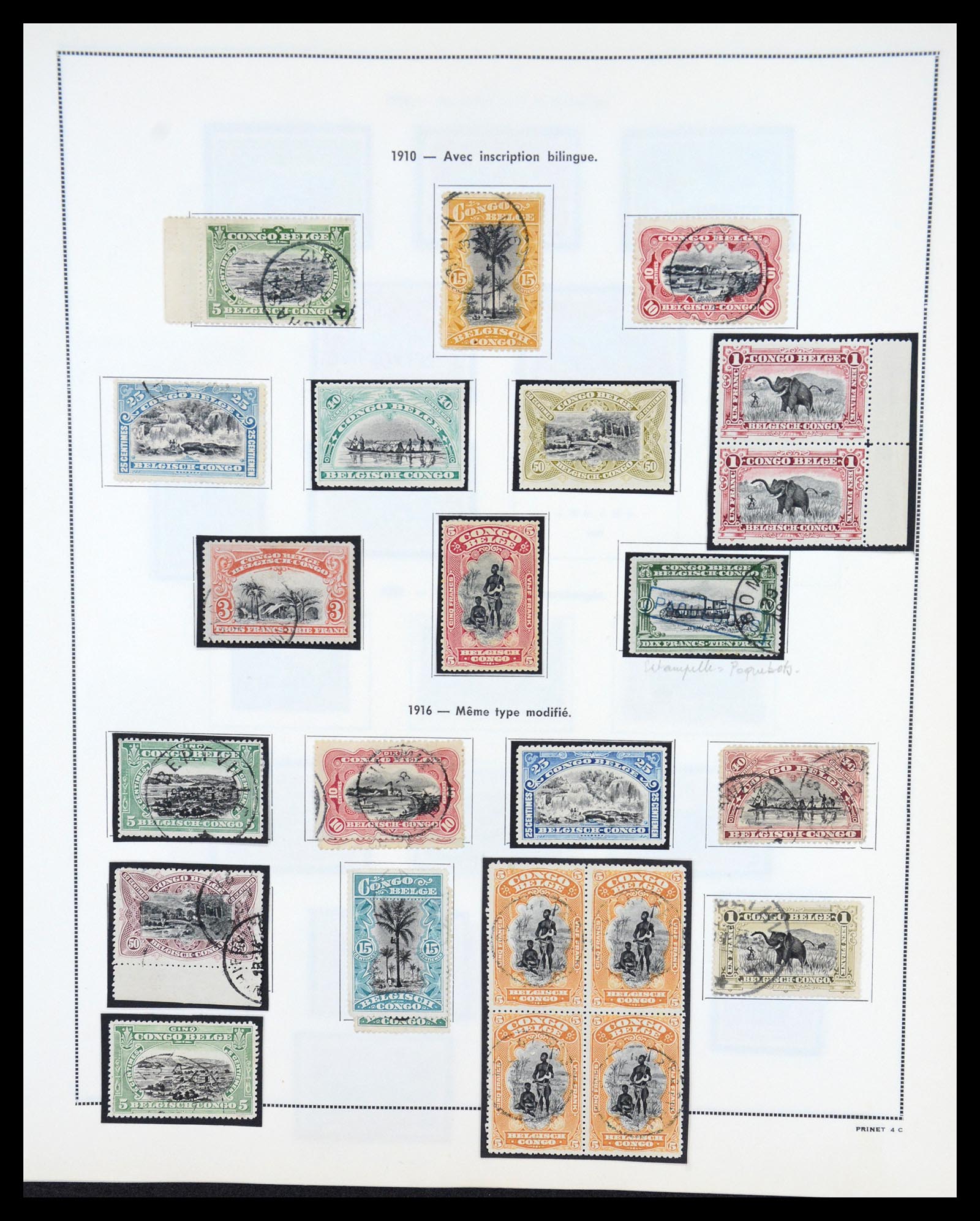 36661 004 - Postzegelverzameling 36661 Belgisch Congo 1885-1961.