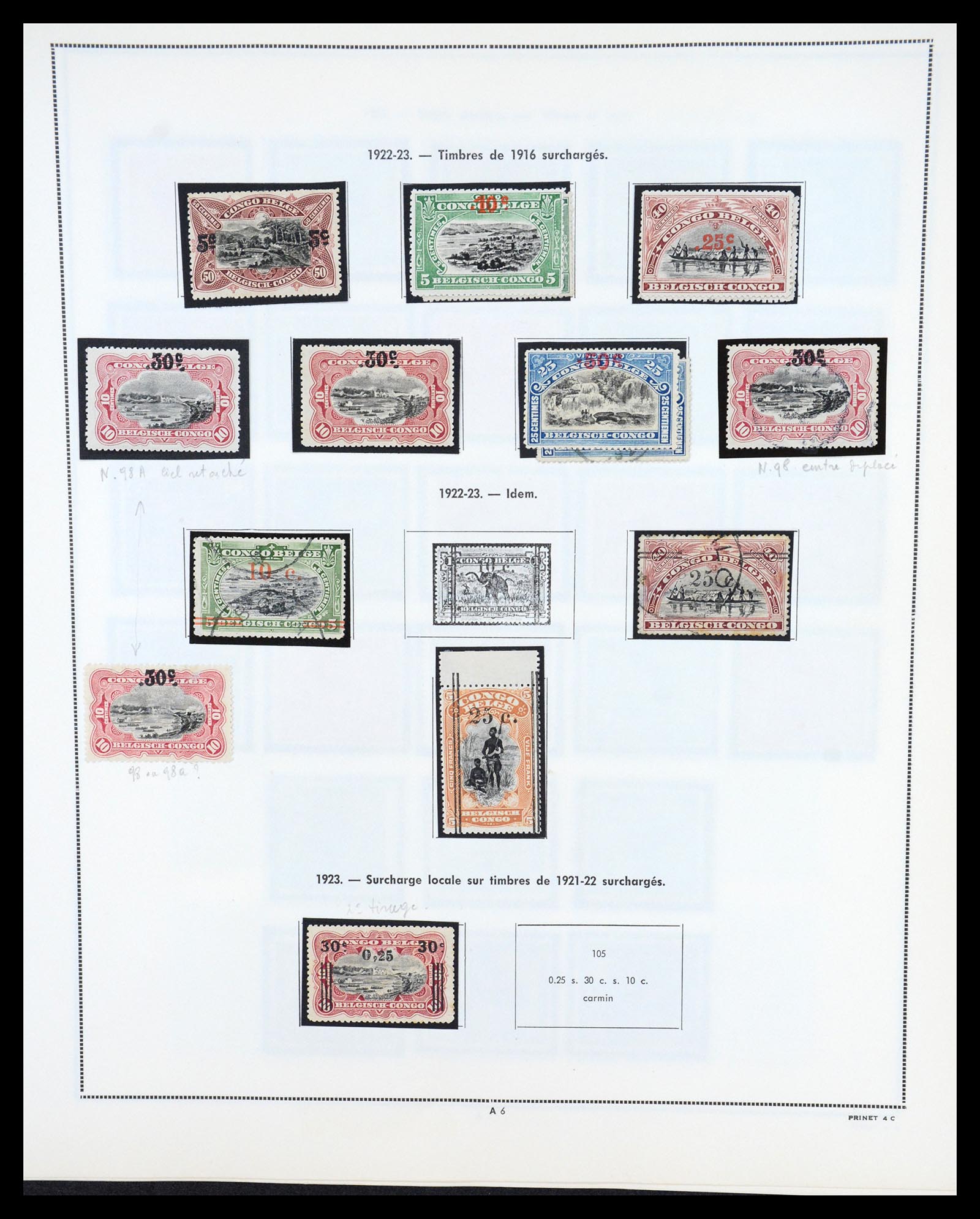 36661 006 - Postzegelverzameling 36661 Belgisch Congo 1885-1961.