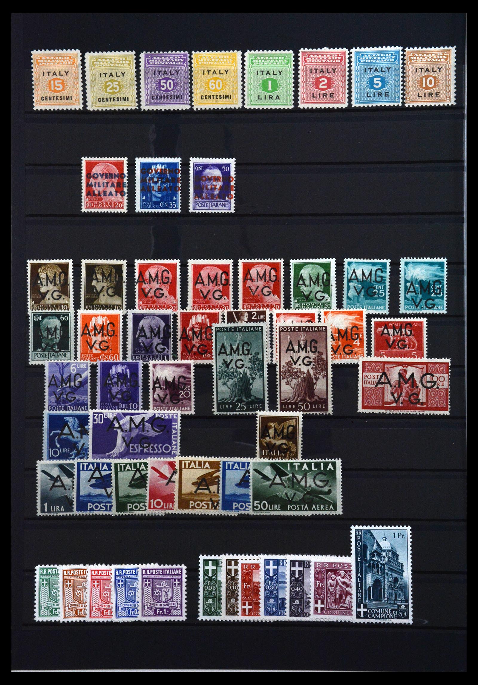 36663 006 - Postzegelverzameling 36663 Italië en gebieden 1861-1956.