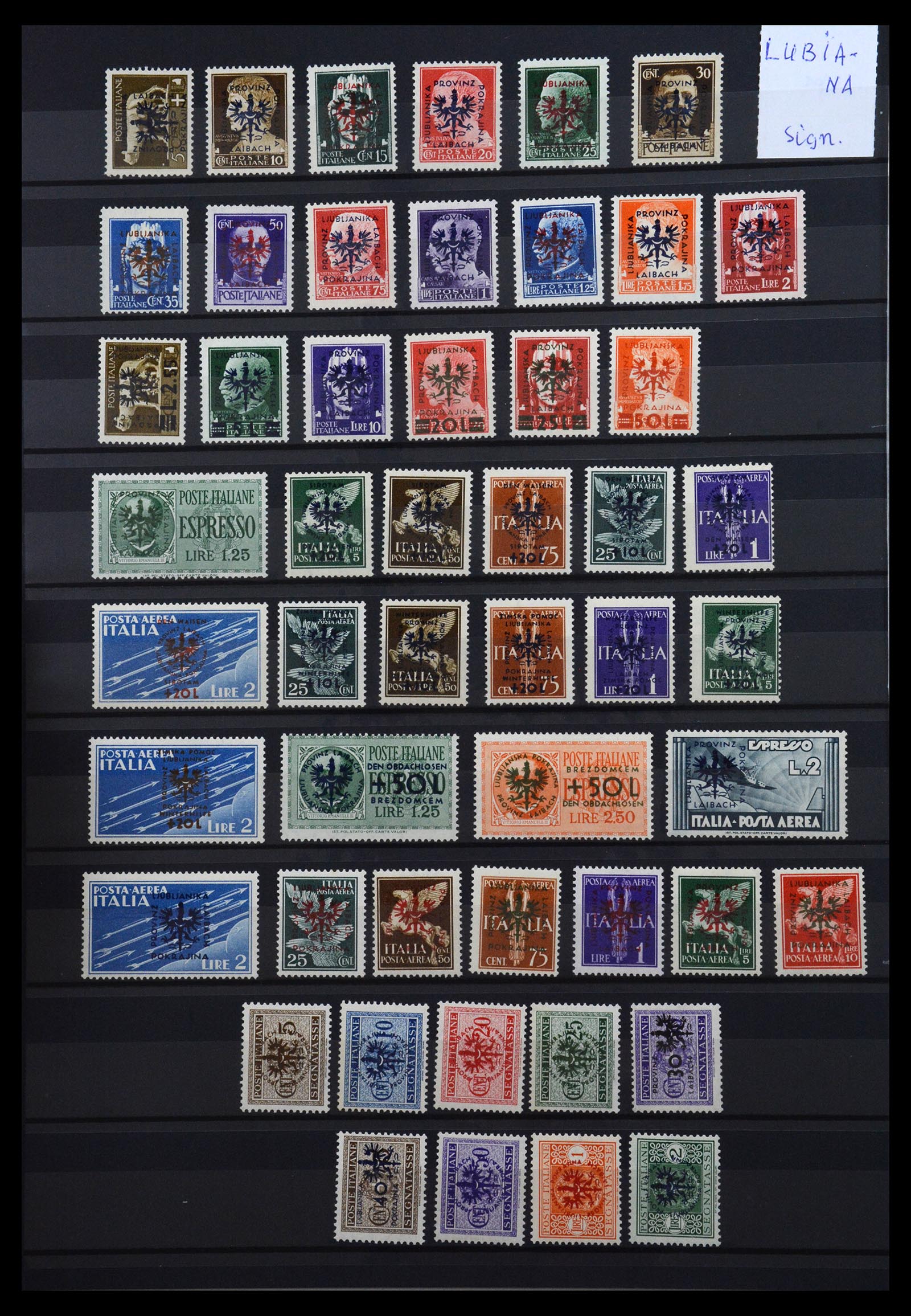 36663 007 - Postzegelverzameling 36663 Italië en gebieden 1861-1956.