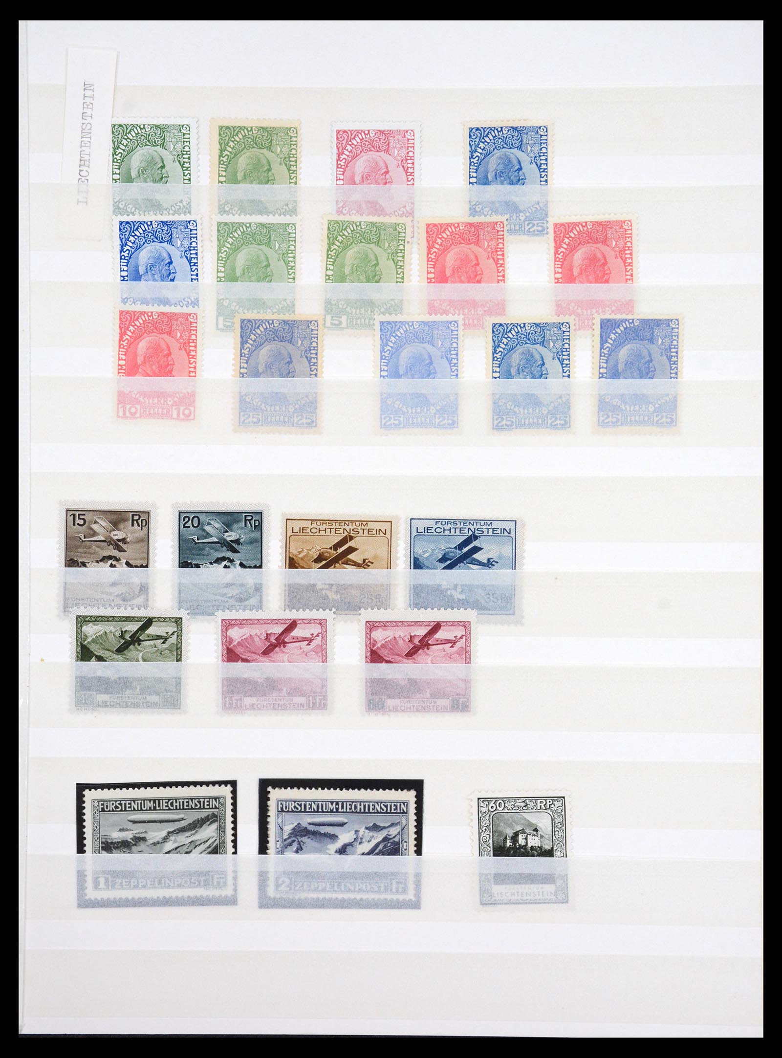 36664 001 - Postzegelverzameling 36664 Liechtenstein 1912-1951.