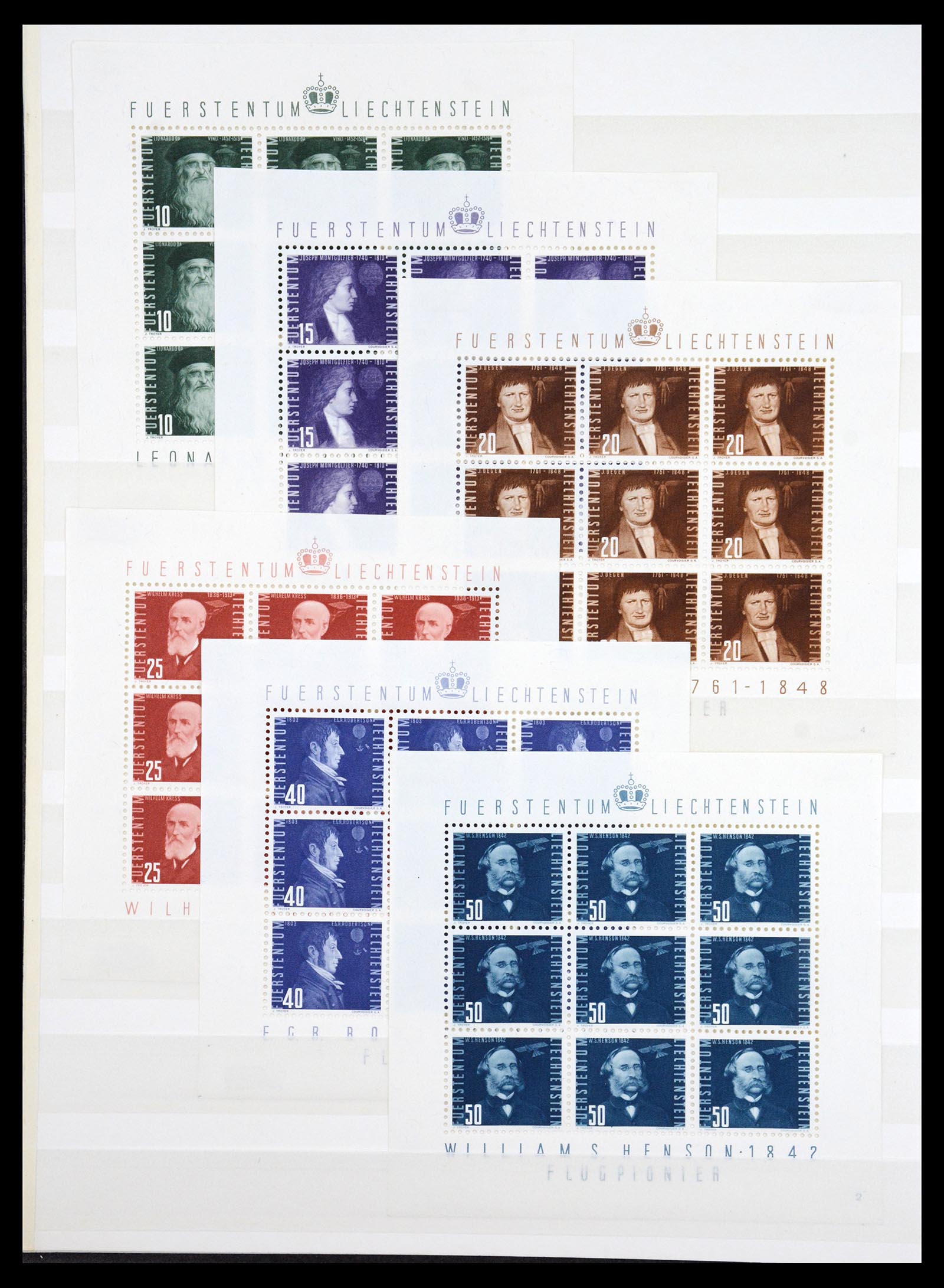 36664 004 - Stamp collection 36664 Liechtenstein 1912-1951.