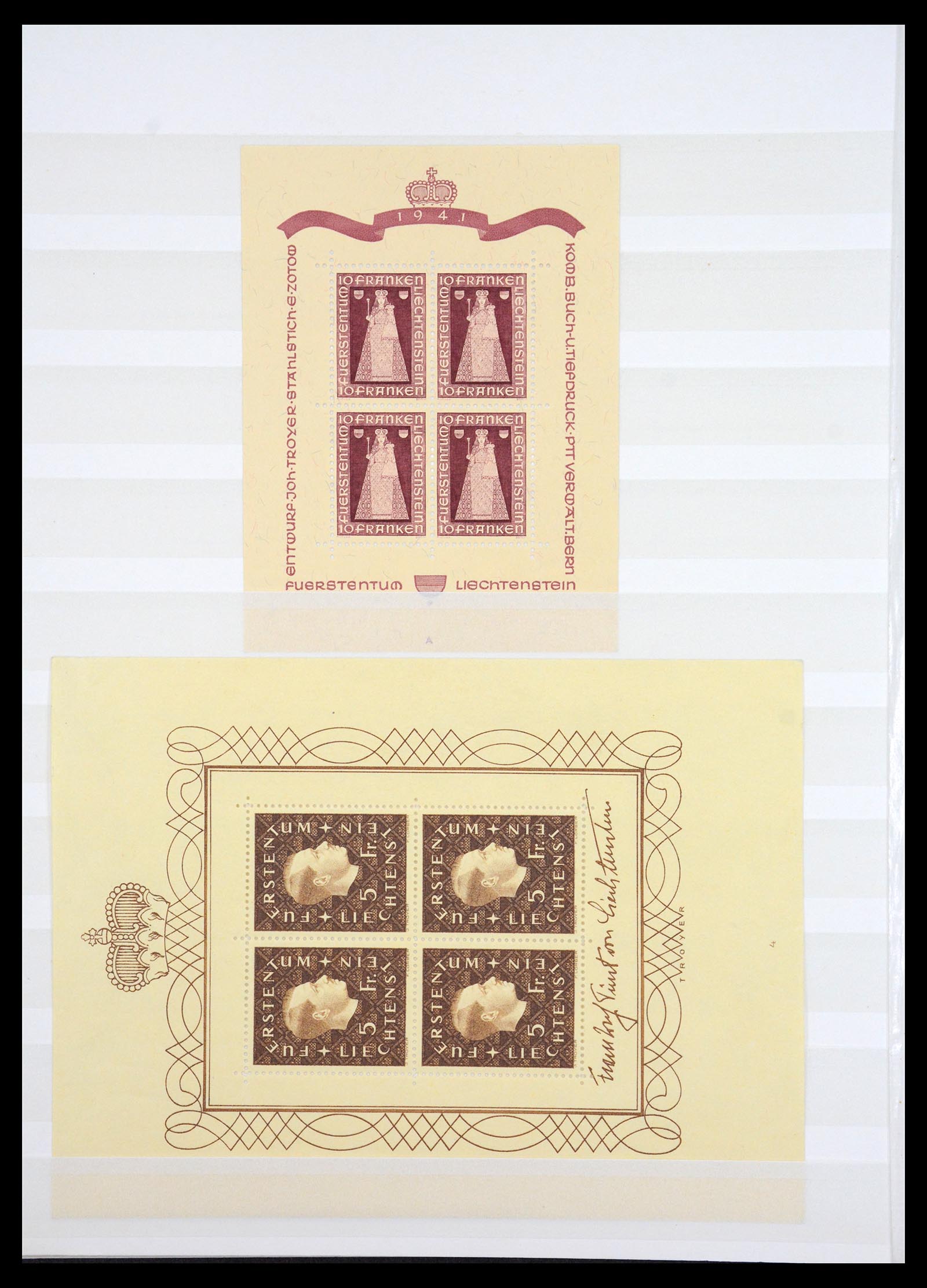36664 006 - Stamp collection 36664 Liechtenstein 1912-1951.