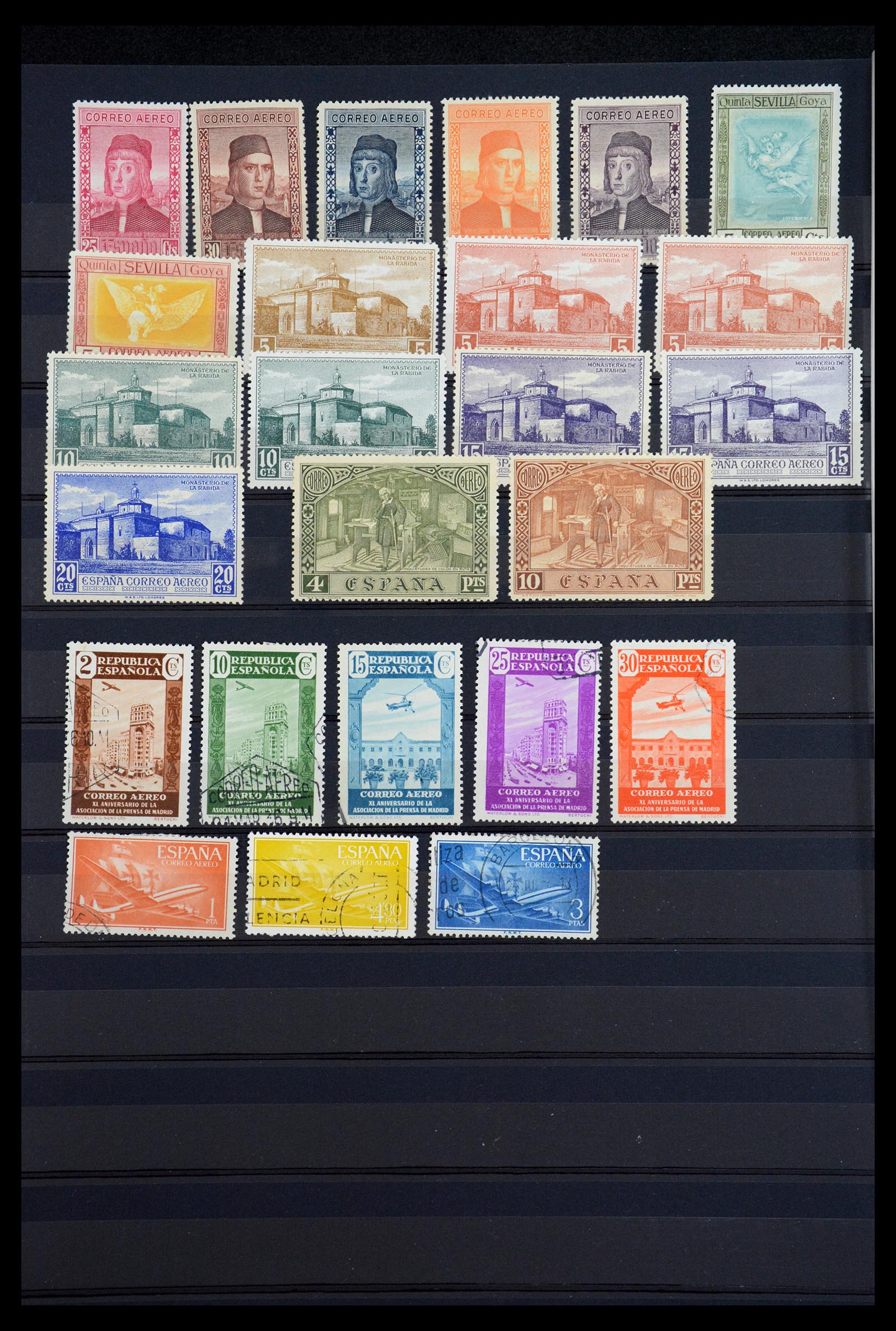 36667 006 - Postzegelverzameling 36667 Spanje en Portugal 1850-1955.