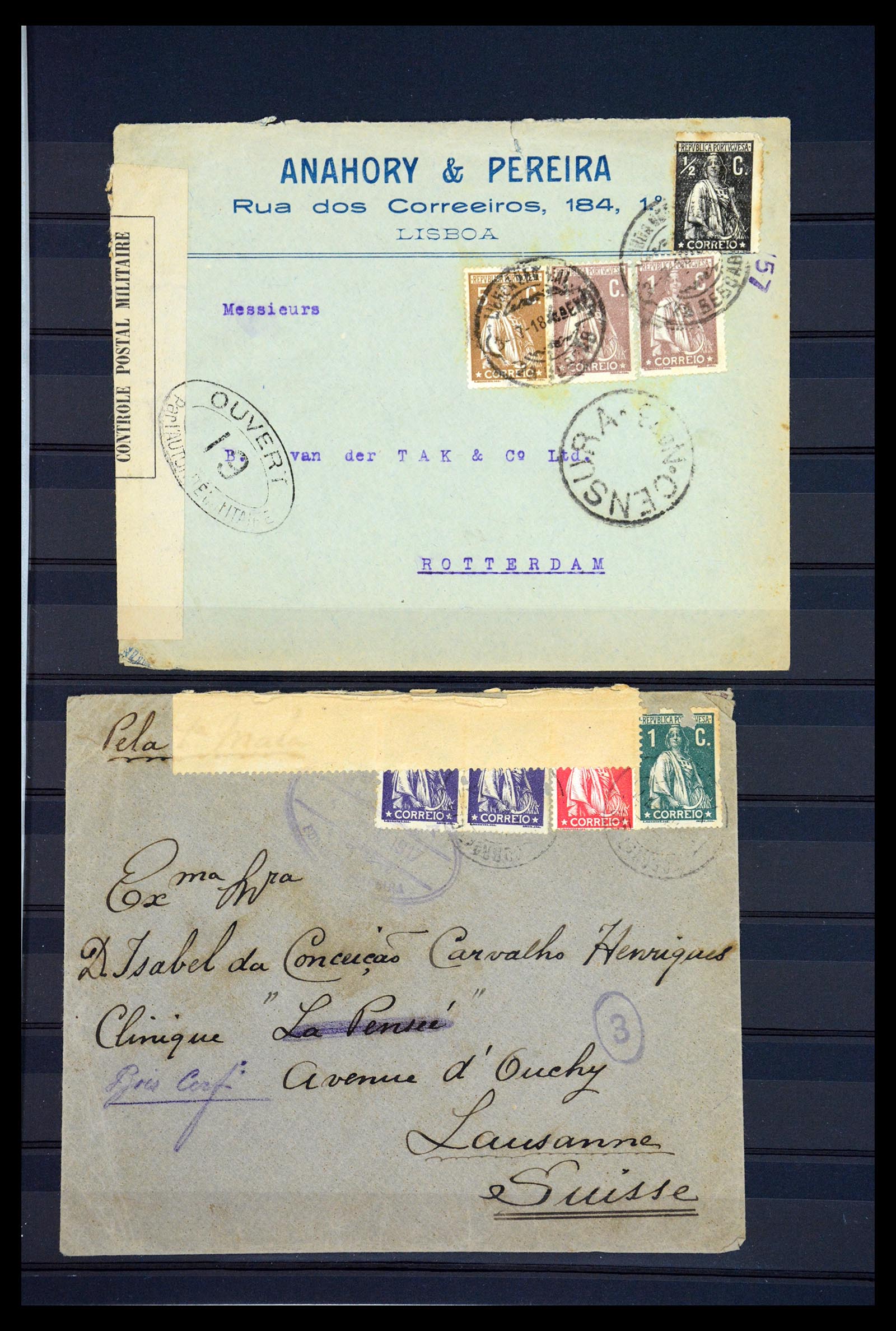 36667 010 - Postzegelverzameling 36667 Spanje en Portugal 1850-1955.