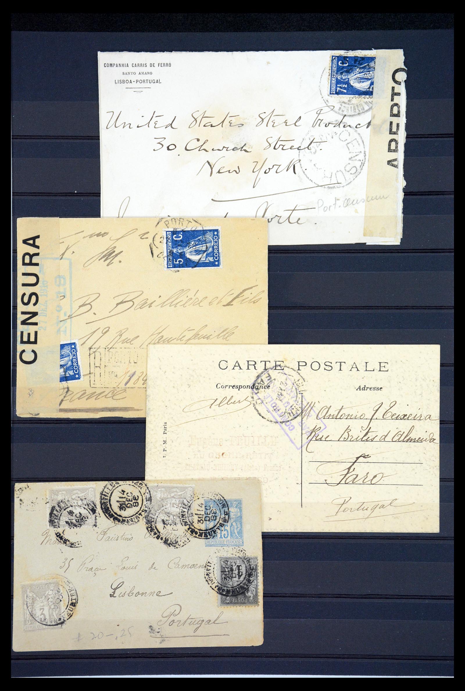 36667 012 - Postzegelverzameling 36667 Spanje en Portugal 1850-1955.