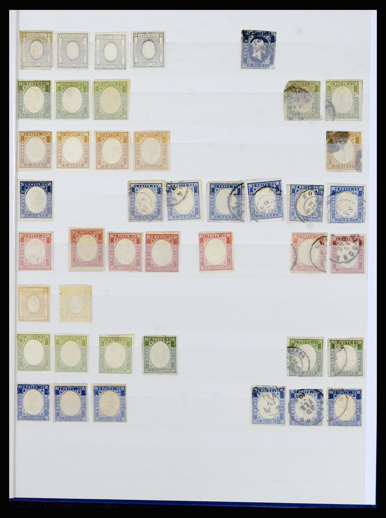 36670 001 - Postzegelverzameling 36670 Italië en gebieden 1851-1950.