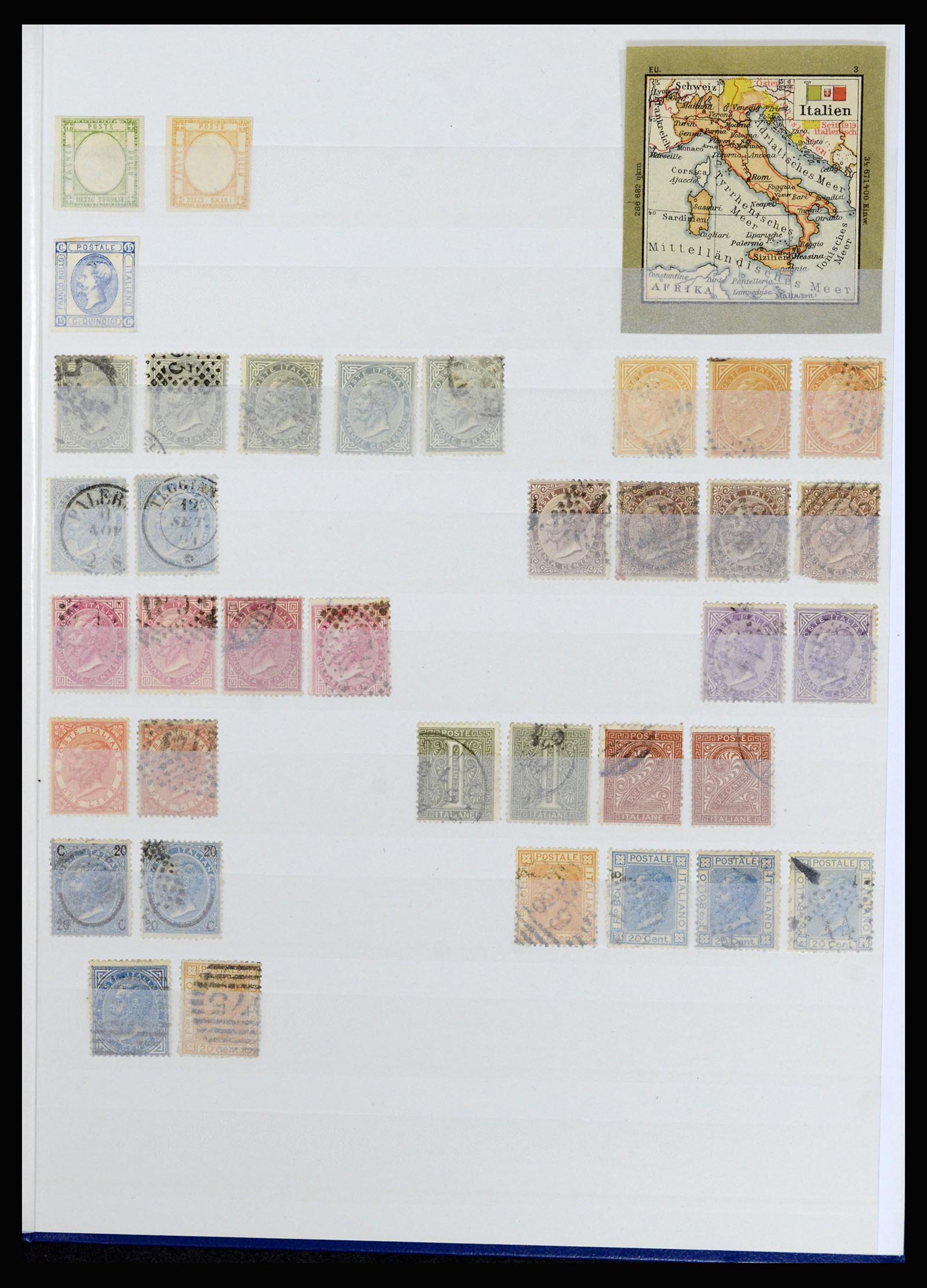 36670 005 - Postzegelverzameling 36670 Italië en gebieden 1851-1950.