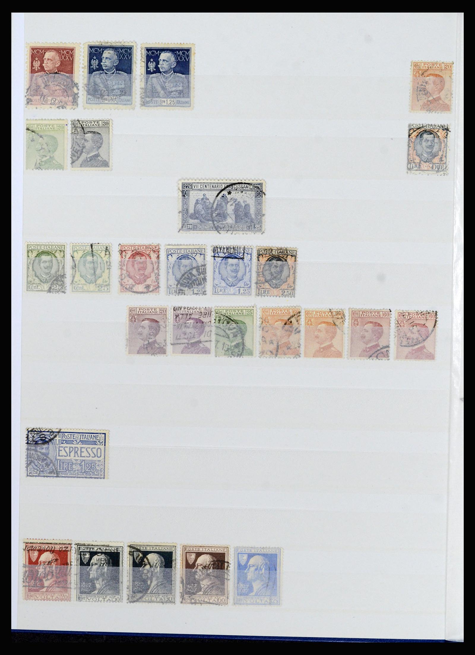 36670 010 - Postzegelverzameling 36670 Italië en gebieden 1851-1950.