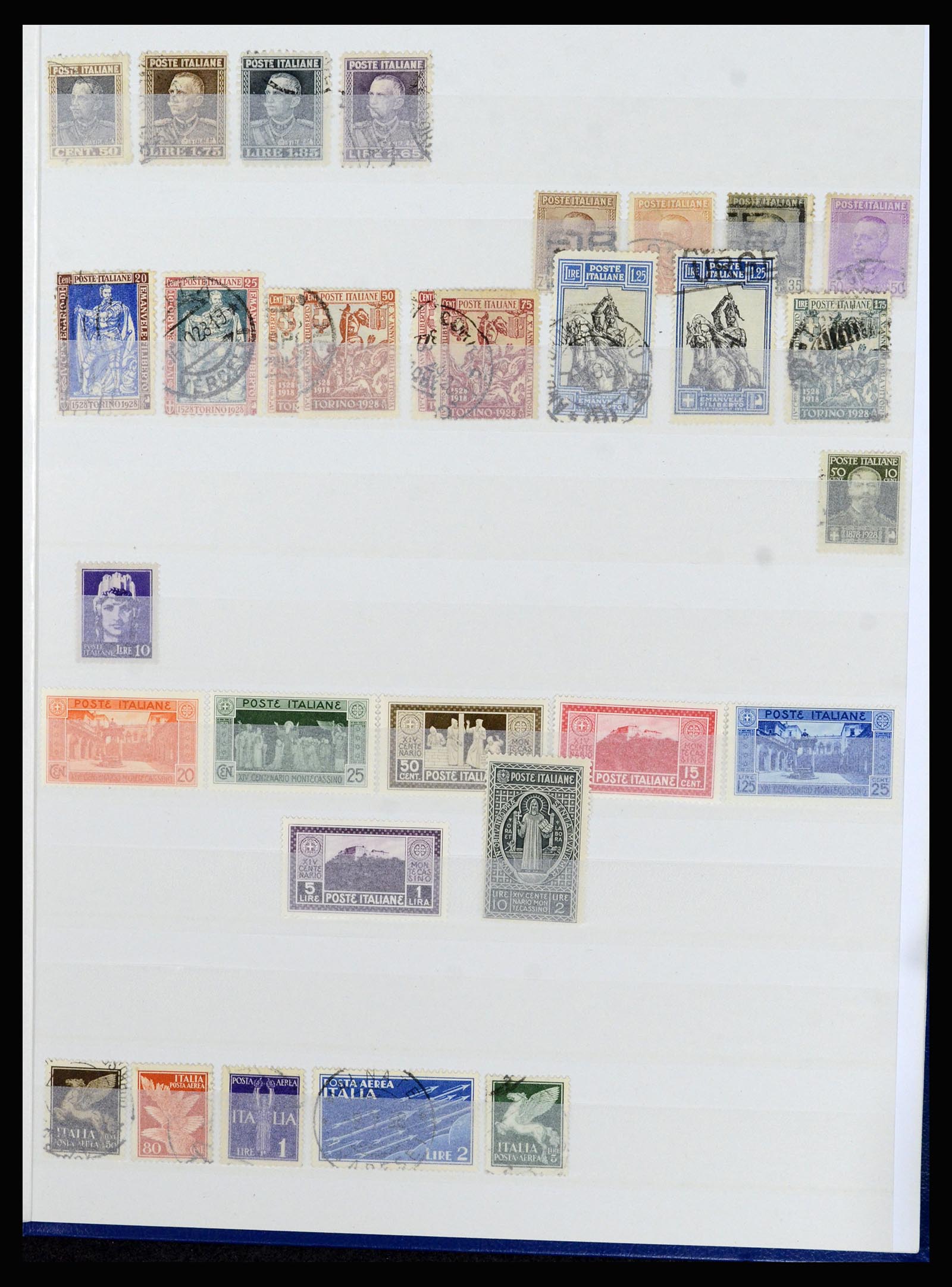 36670 011 - Postzegelverzameling 36670 Italië en gebieden 1851-1950.