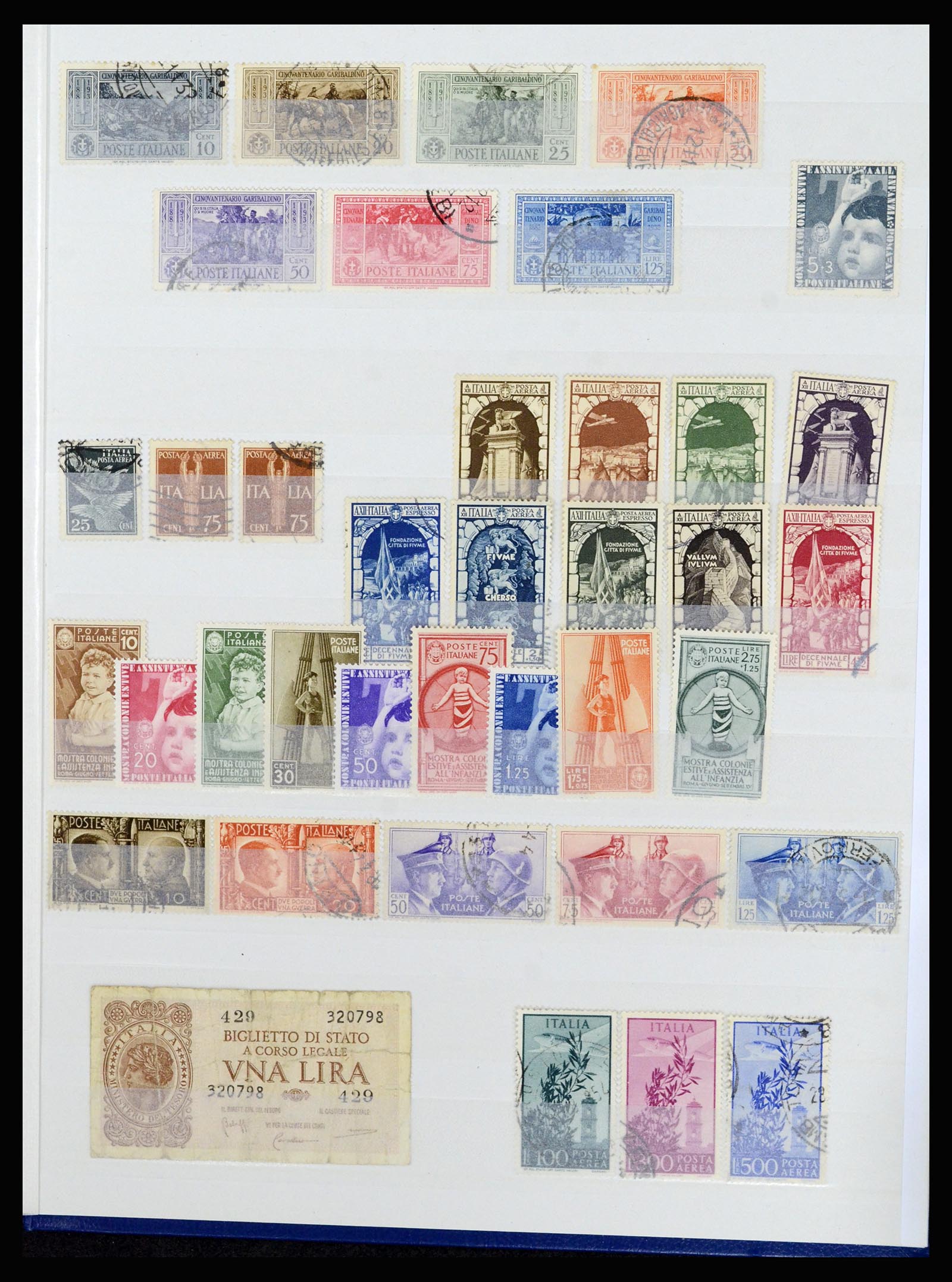 36670 013 - Postzegelverzameling 36670 Italië en gebieden 1851-1950.