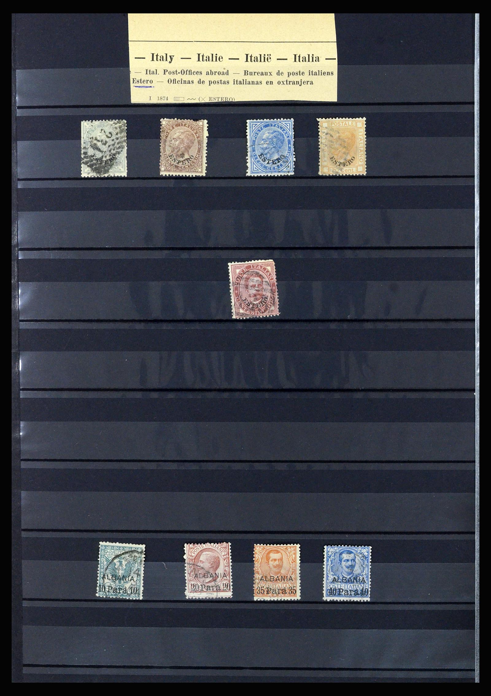 36670 033 - Stamp collection 36670 Italy and territories 1851-1950.