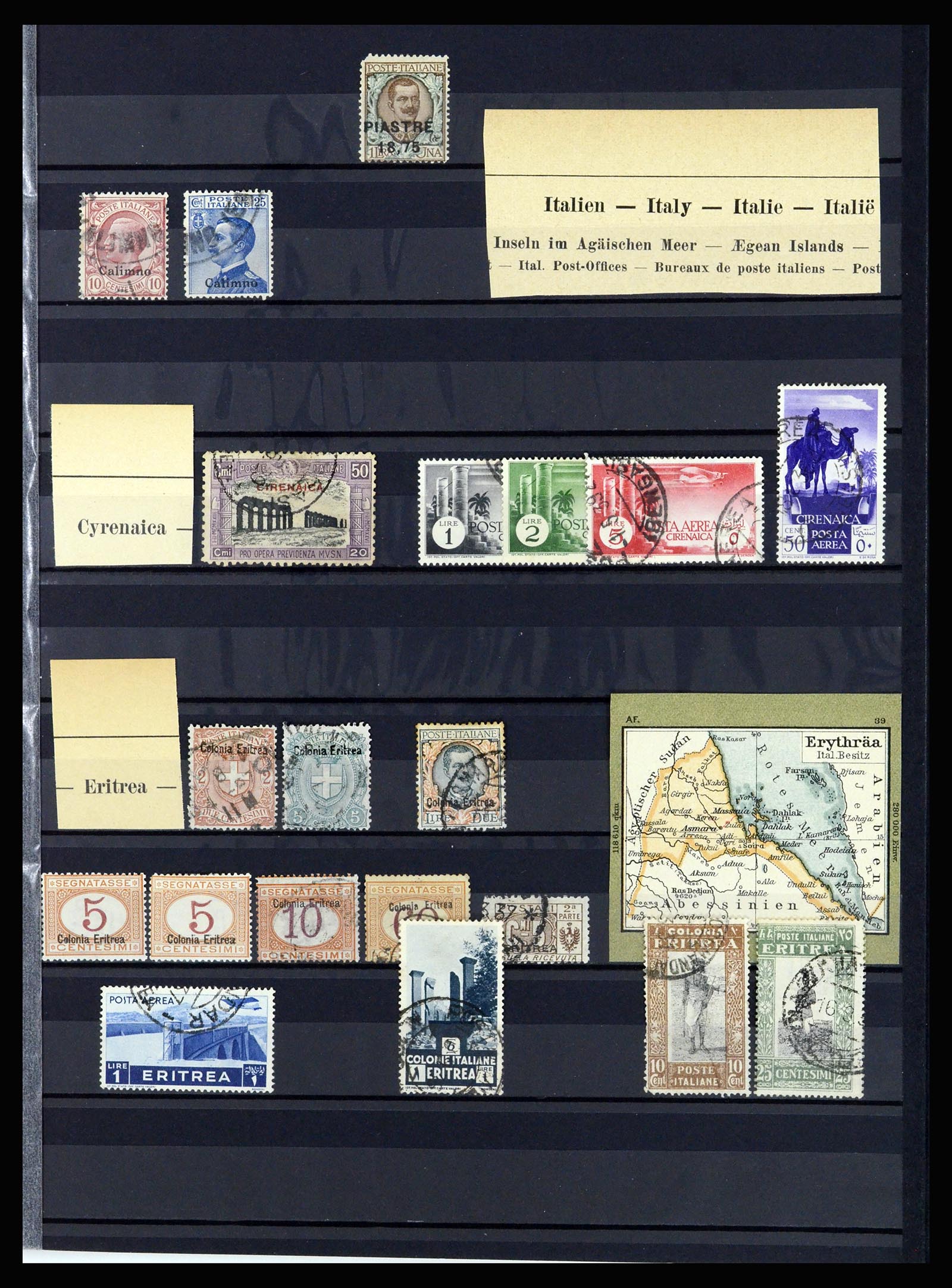36670 036 - Stamp collection 36670 Italy and territories 1851-1950.