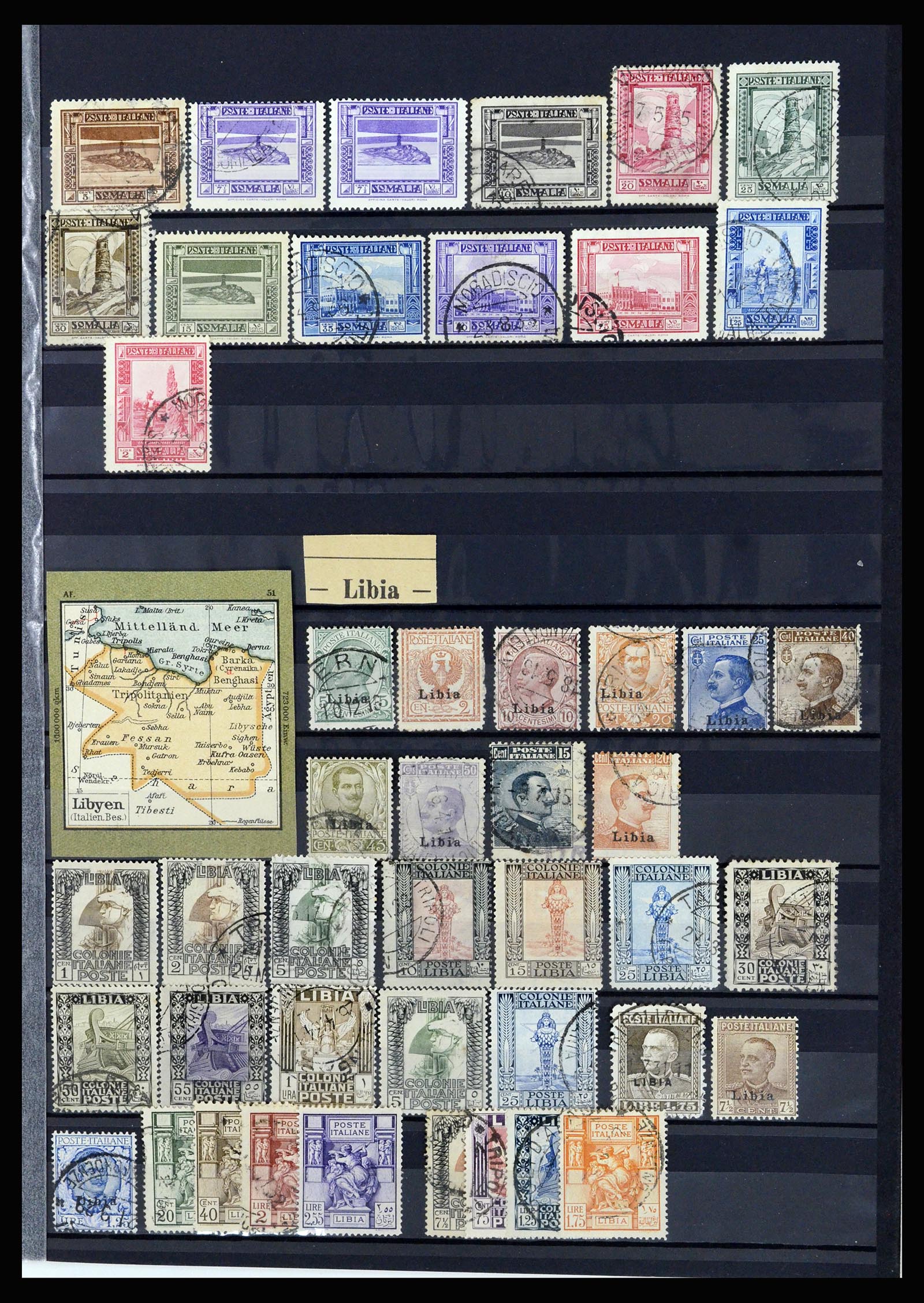 36670 038 - Postzegelverzameling 36670 Italië en gebieden 1851-1950.