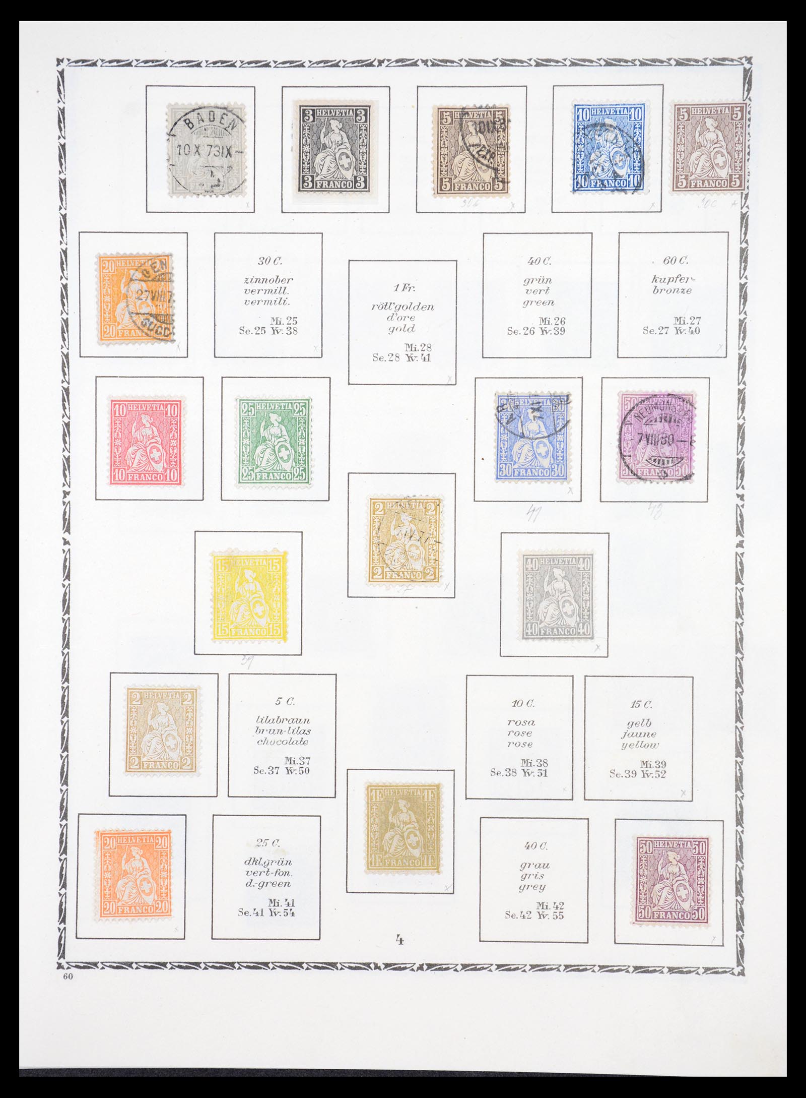 36672 002 - Stamp collection 36672 Switzerland 1854-1965.