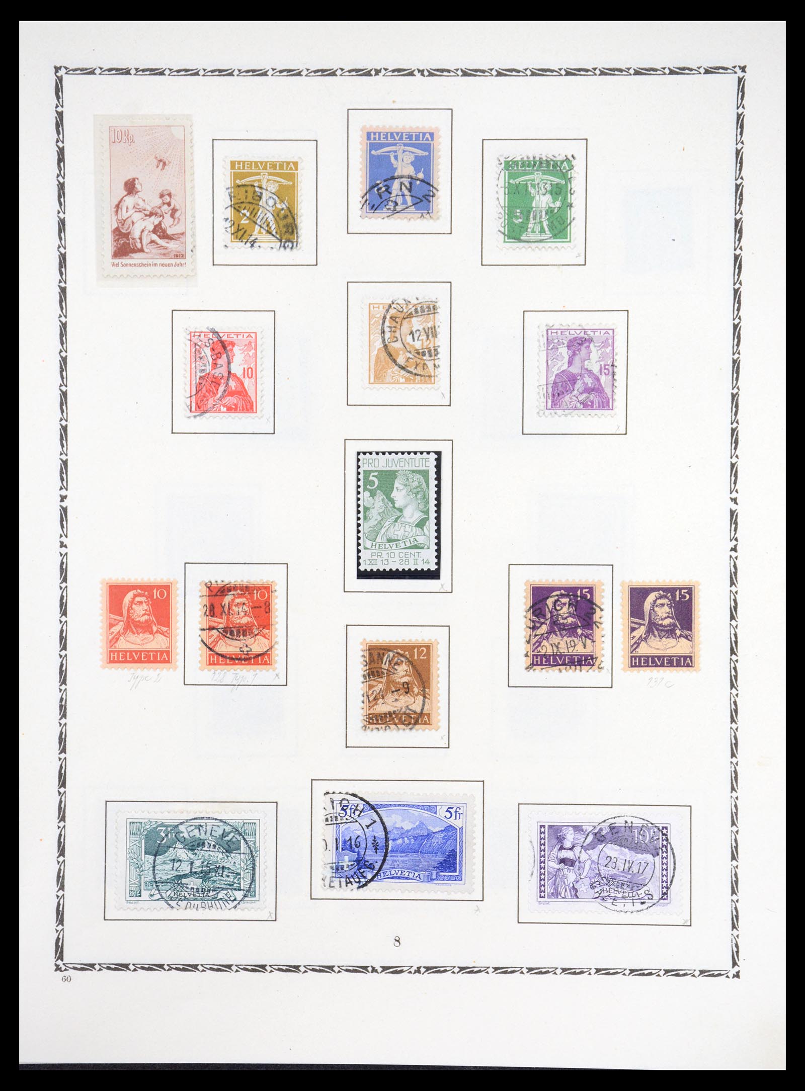 36672 006 - Postzegelverzameling 36672 Zwitserland 1854-1965.