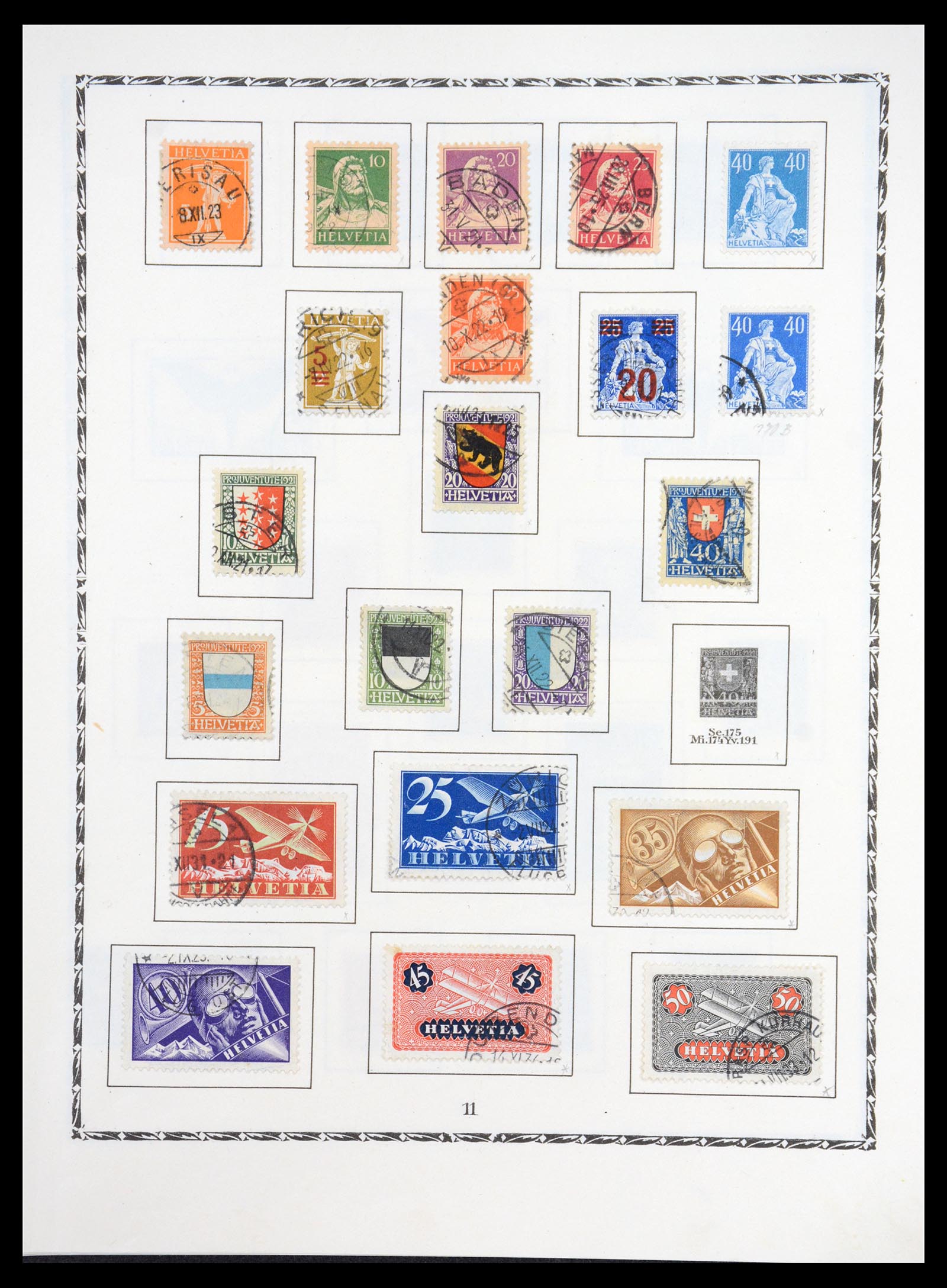 36672 009 - Postzegelverzameling 36672 Zwitserland 1854-1965.