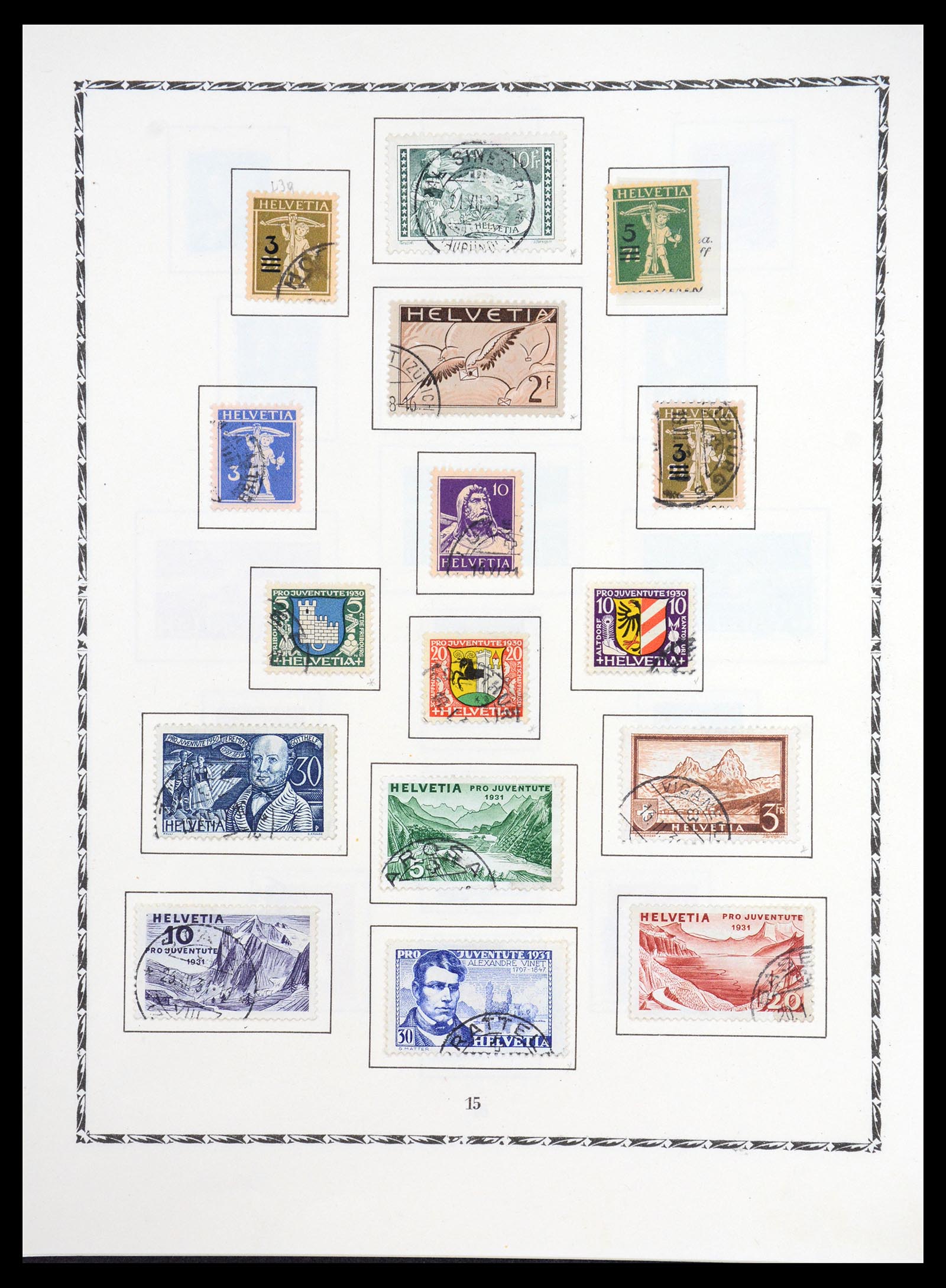36672 013 - Stamp collection 36672 Switzerland 1854-1965.