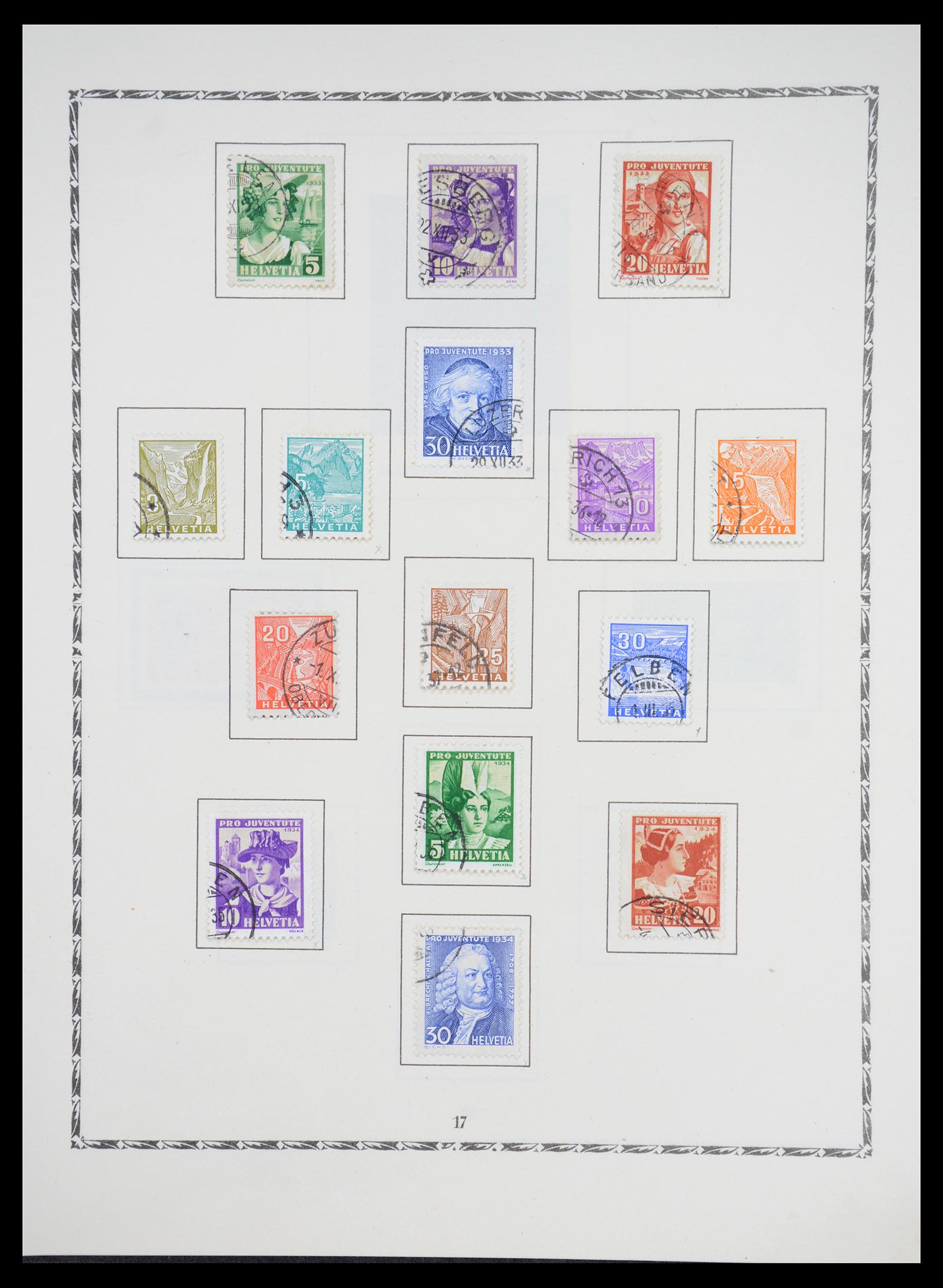 36672 015 - Postzegelverzameling 36672 Zwitserland 1854-1965.