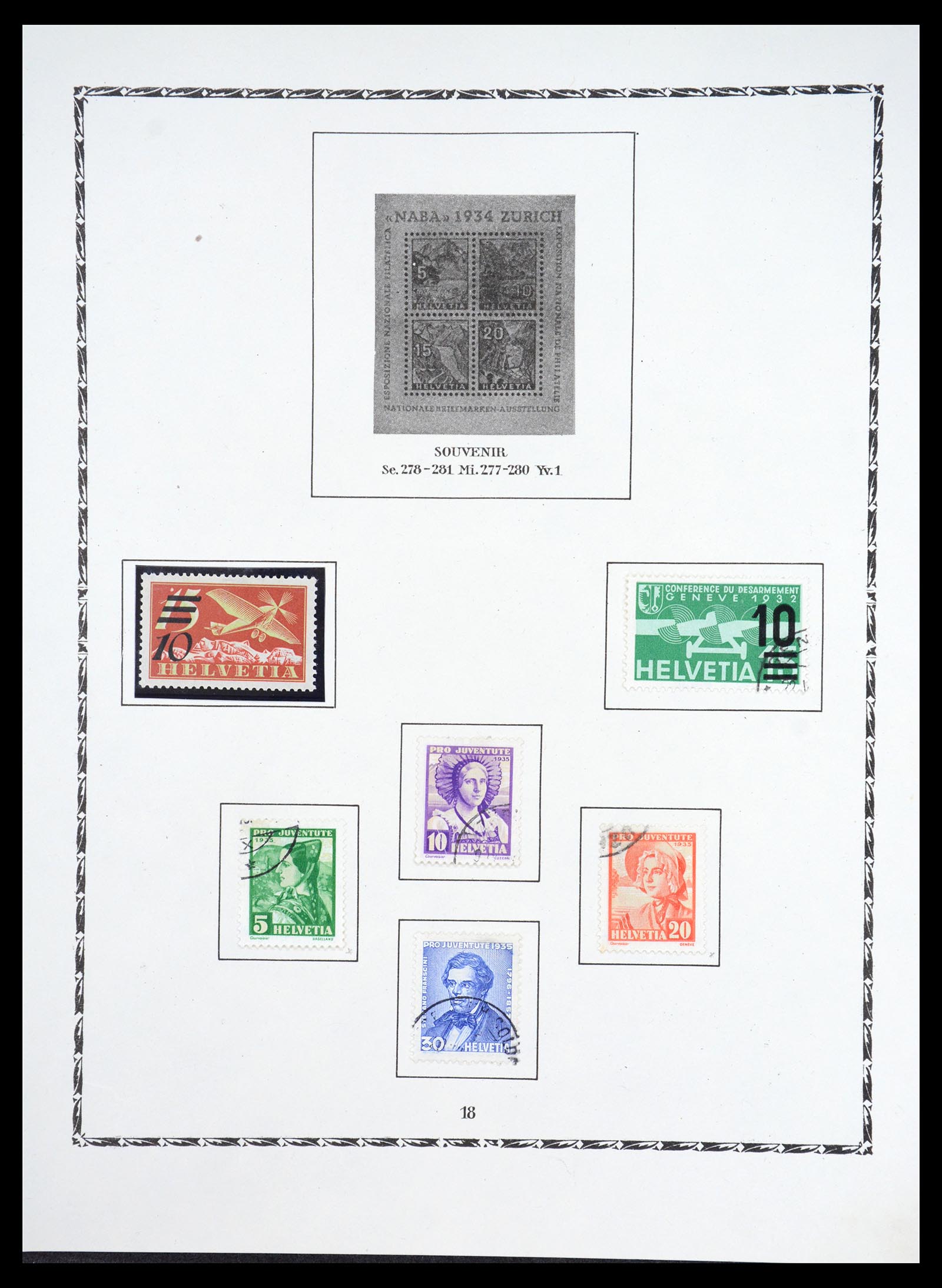 36672 016 - Postzegelverzameling 36672 Zwitserland 1854-1965.